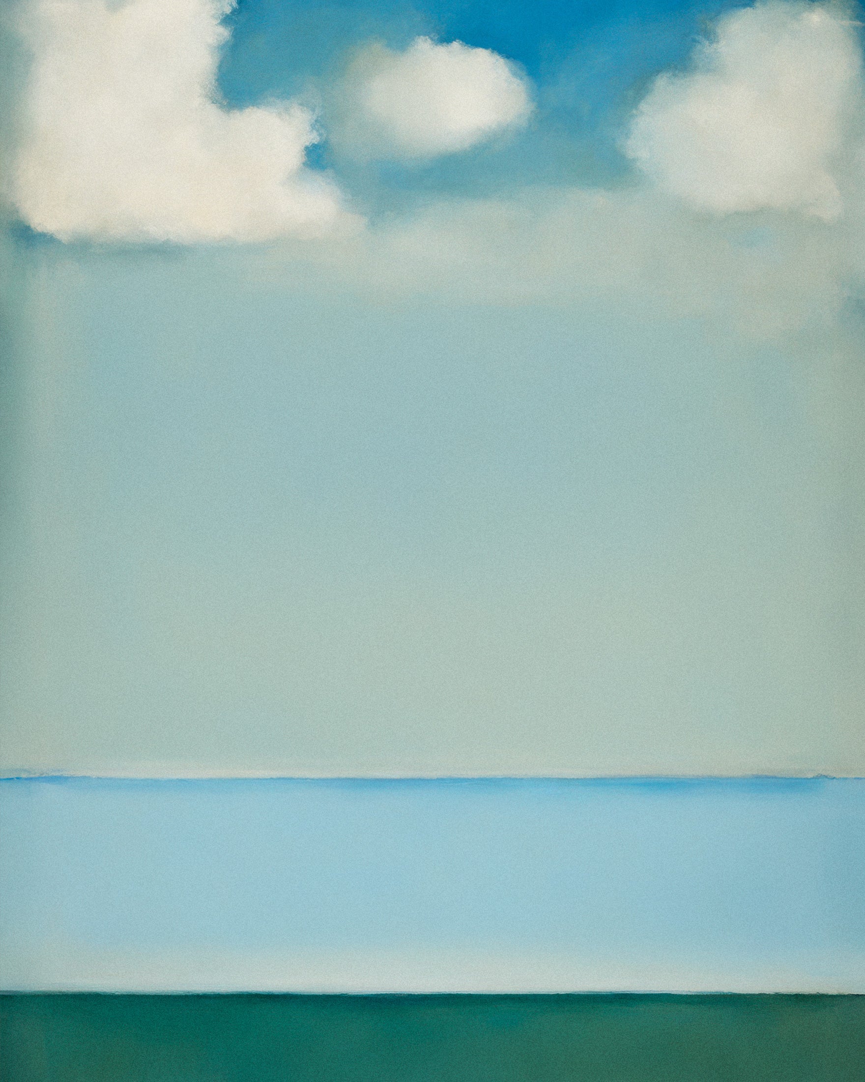 Blue sky abstract art print