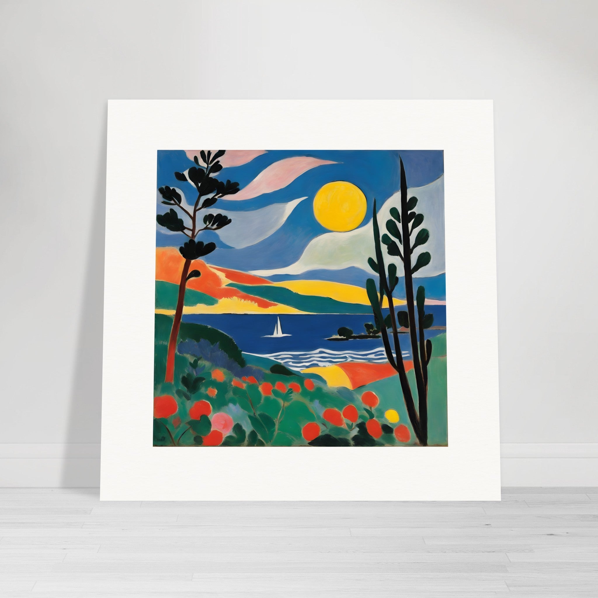 Evocative and abstract forms, artistic finesse, Moon – Print