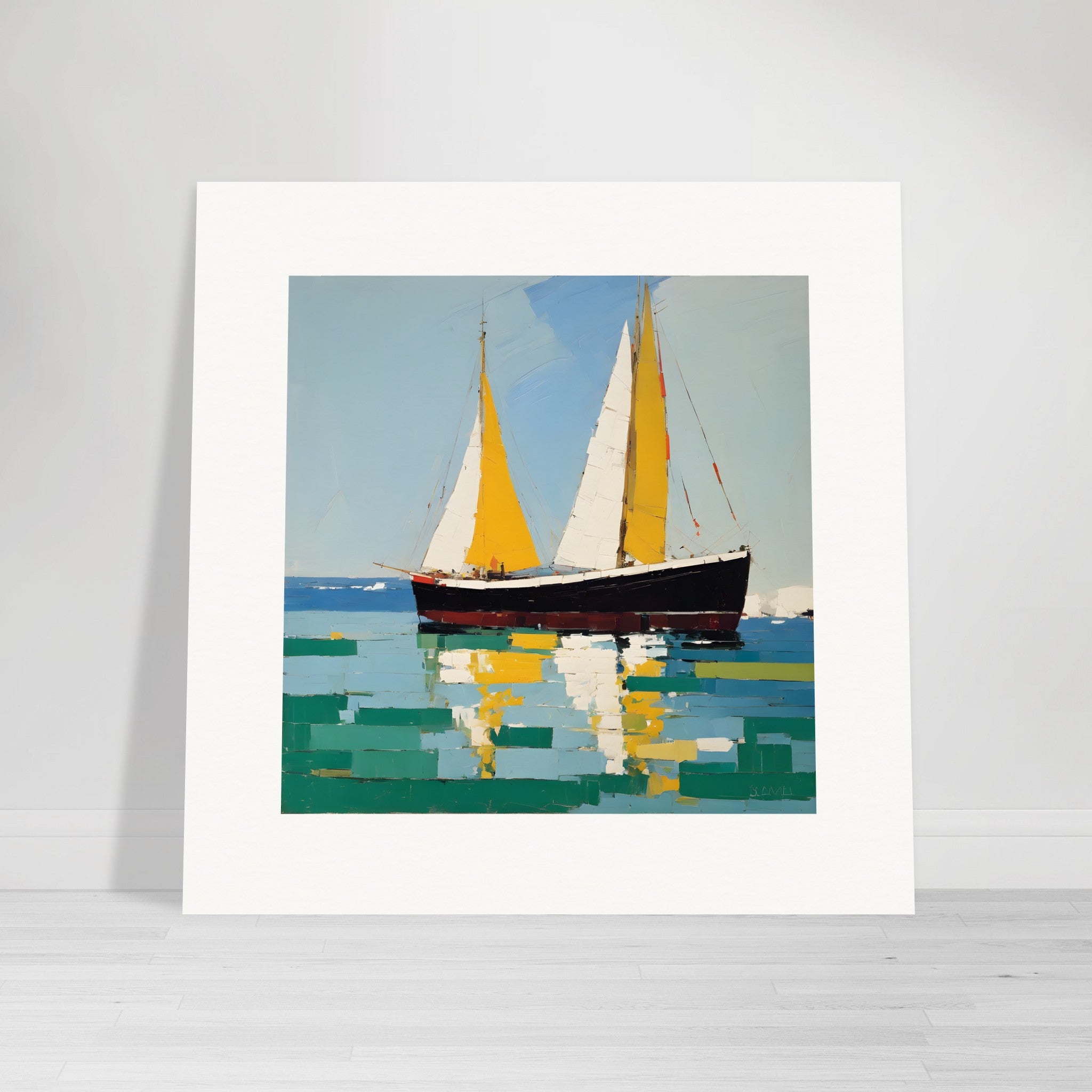 Abstract Artwork, Sailing Vessel - Print