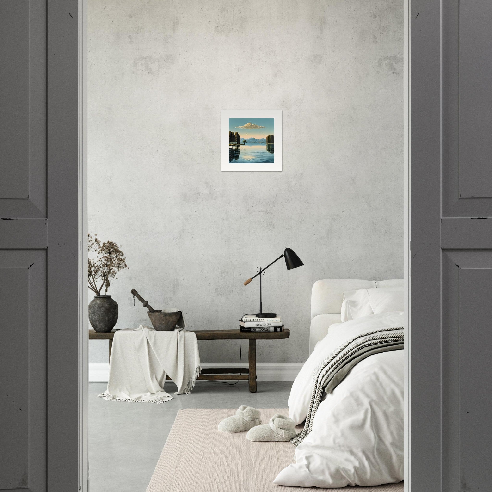 Belgian Surrealism, Mirror Images on the Lake – Print