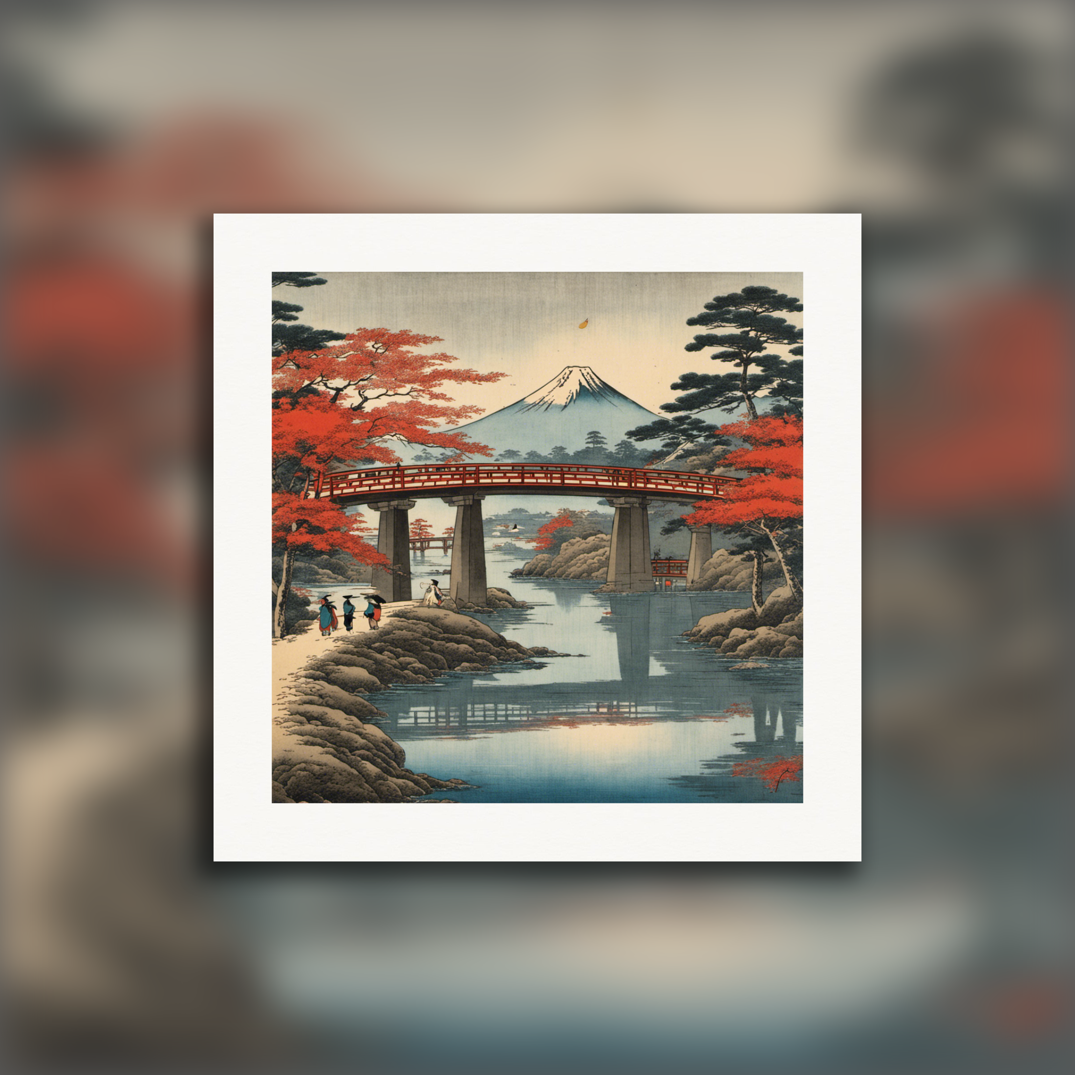 Hiroshige Vibes, Mount Fuji – Art Print