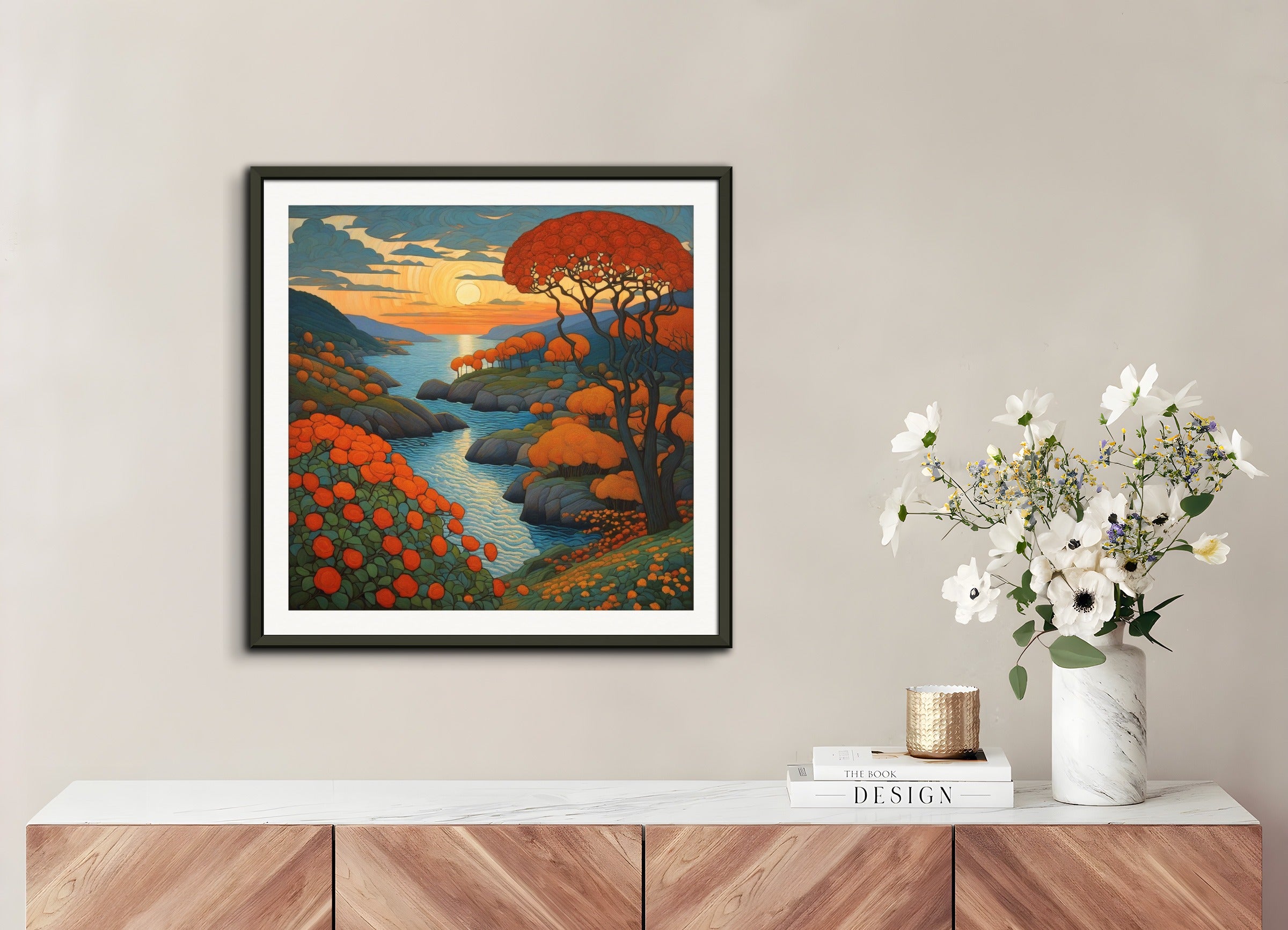 Poster with metal frame: Georges Lacombe,