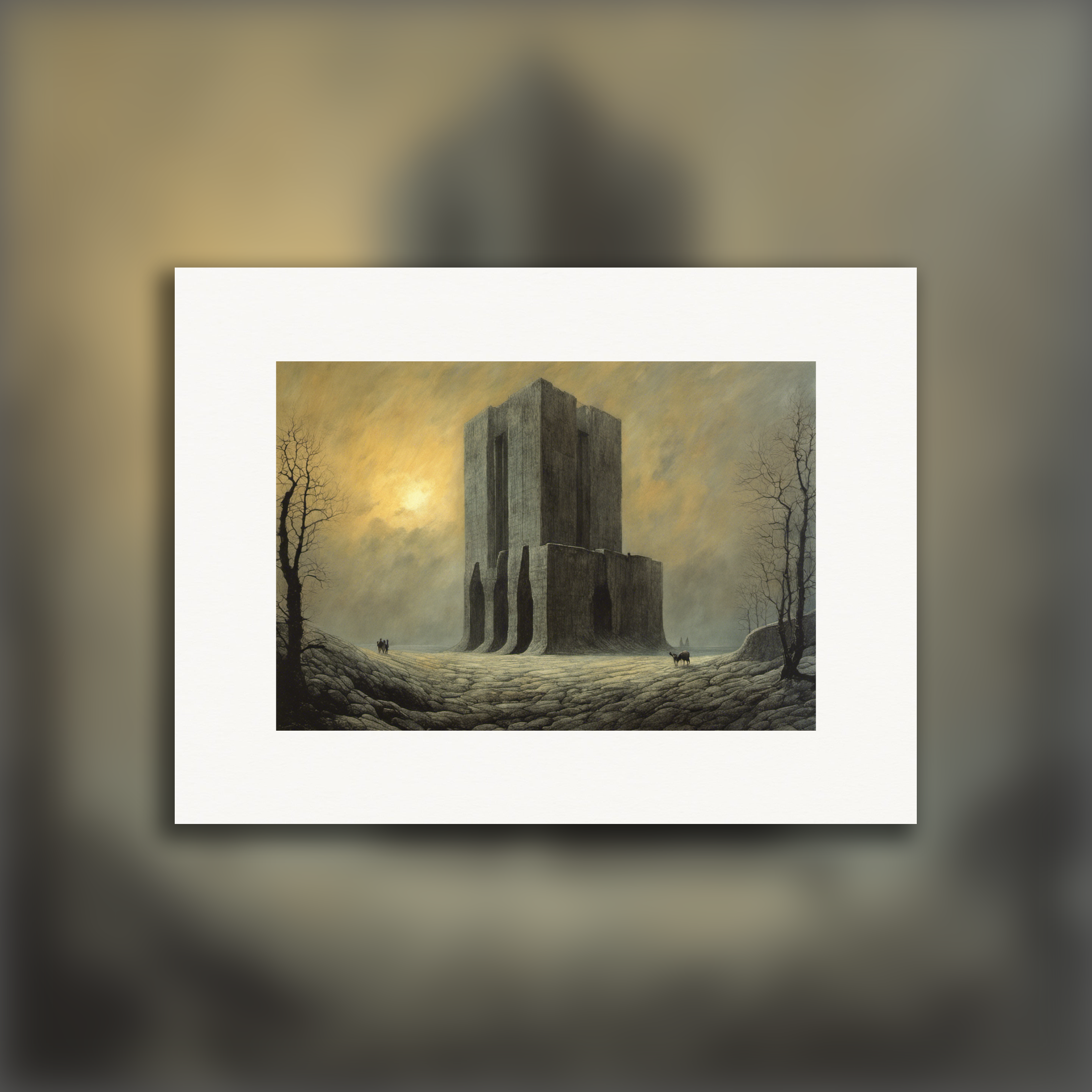 Moody, shadowy and enigmatic, The Prison – Print