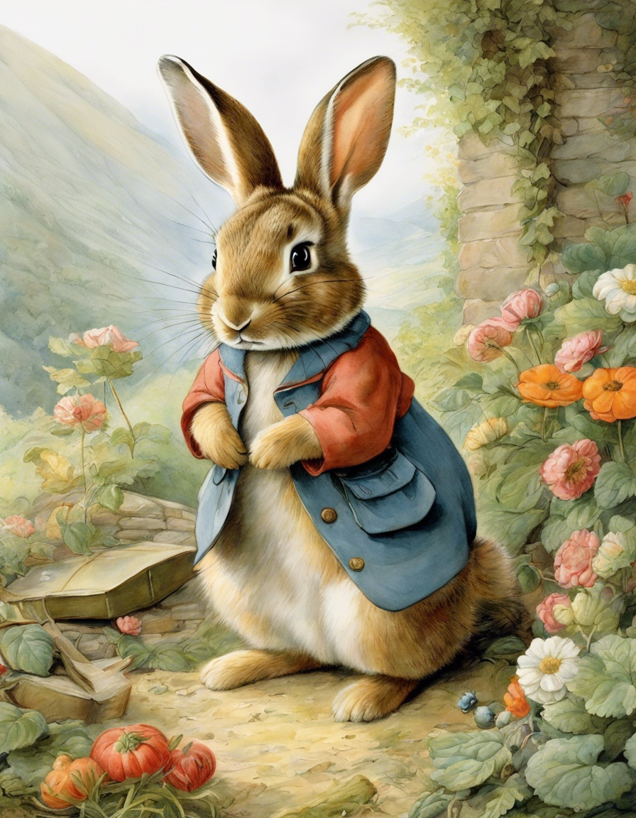 Enchanting stories, exquisite British watercolours, Rabbit – Print