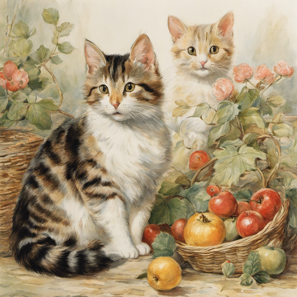 Charming tales, delicate British watercolors, Cats - Poster