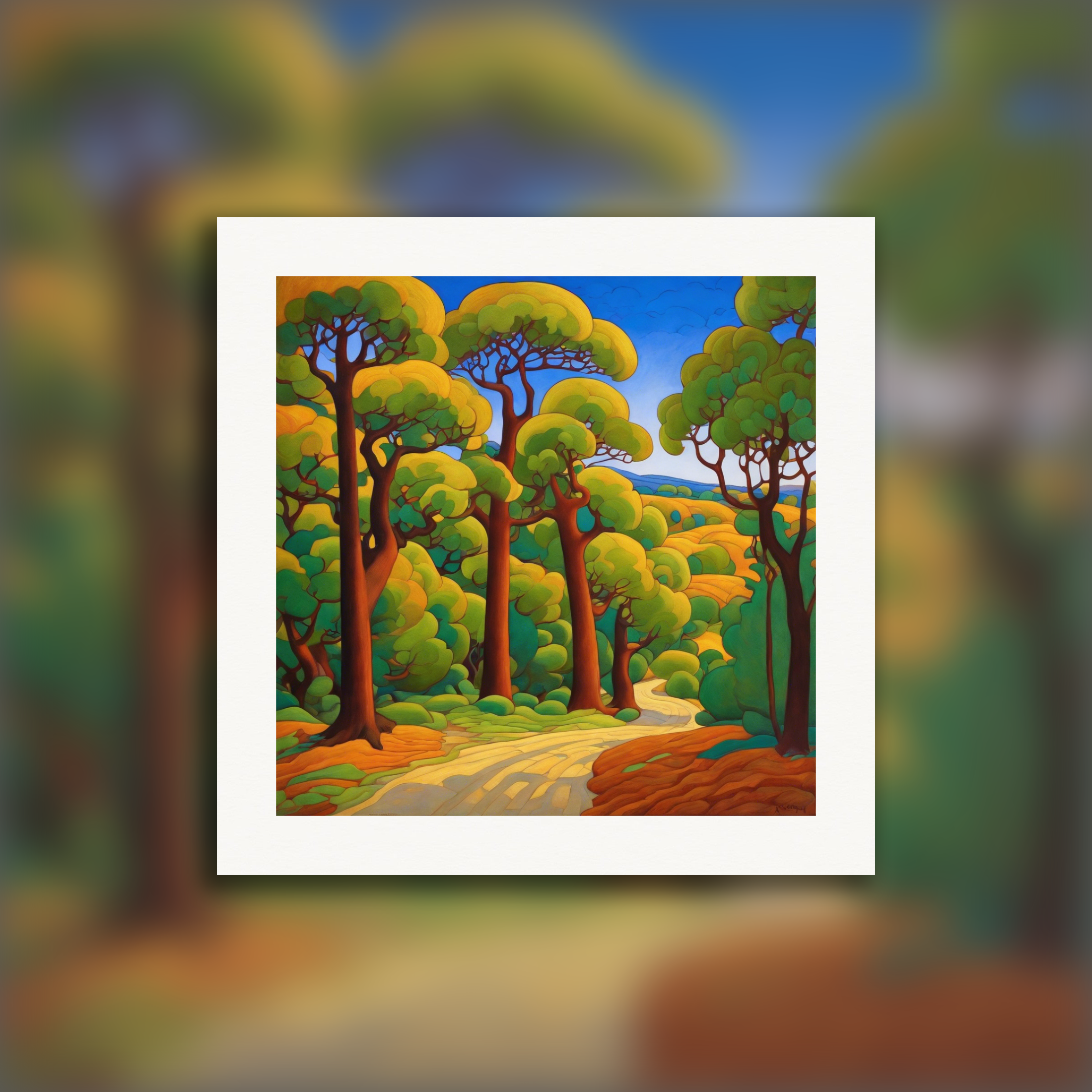 Woodland Trees – Print Poster