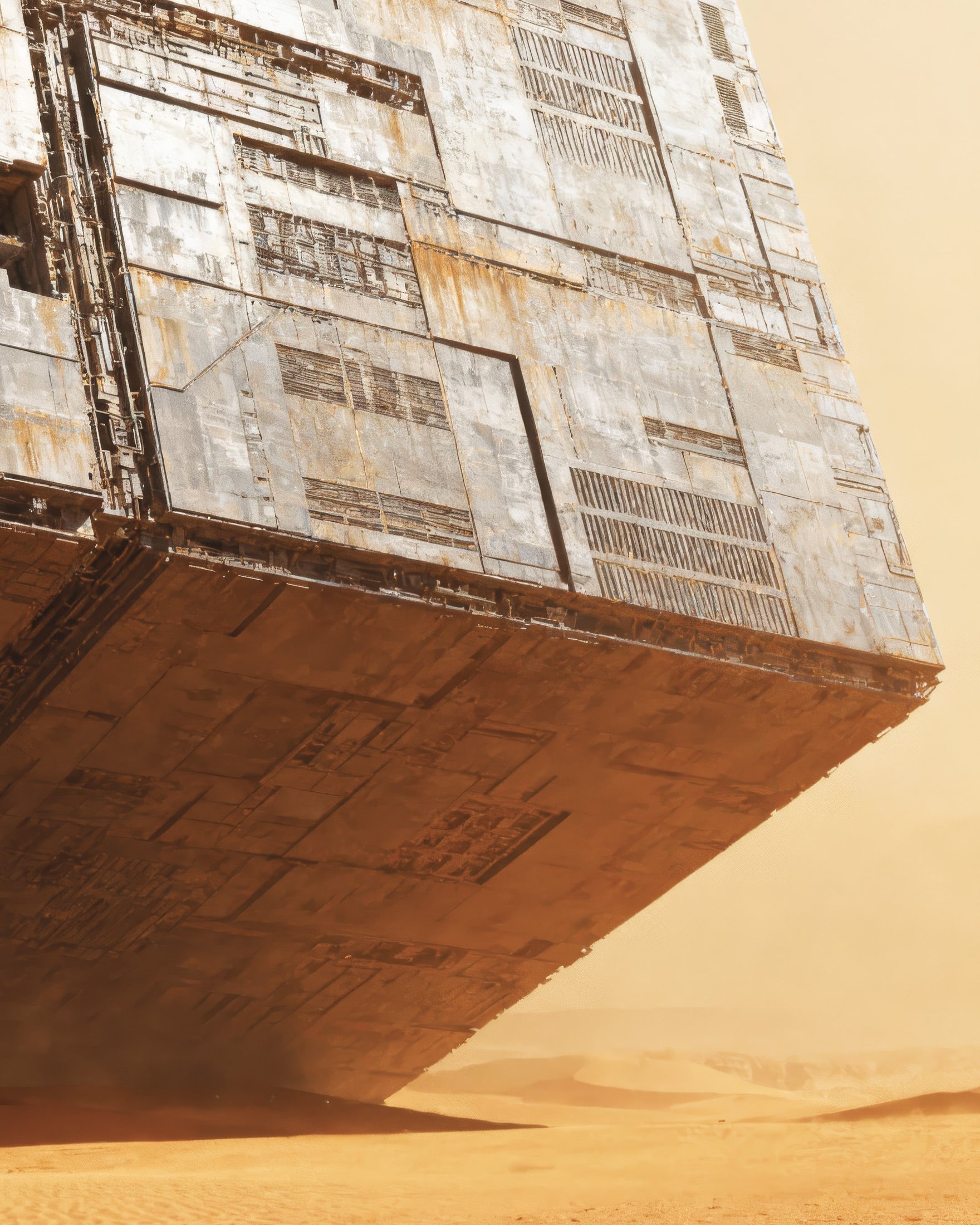 Enormous Desert Formation - Dune Poster, Sci-Fi Sand Art Print