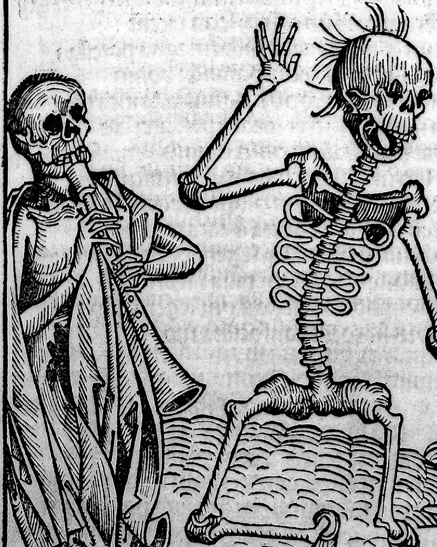 Danse Macabre from the Liber Chronicarum by Hartmann Schedel, 1493 – Art Print