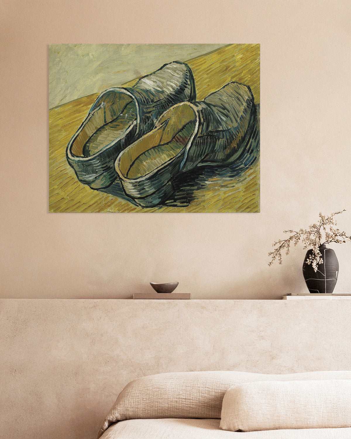 Poster of A Pair of Leather Clogs (1888) by Vincent van Gogh
