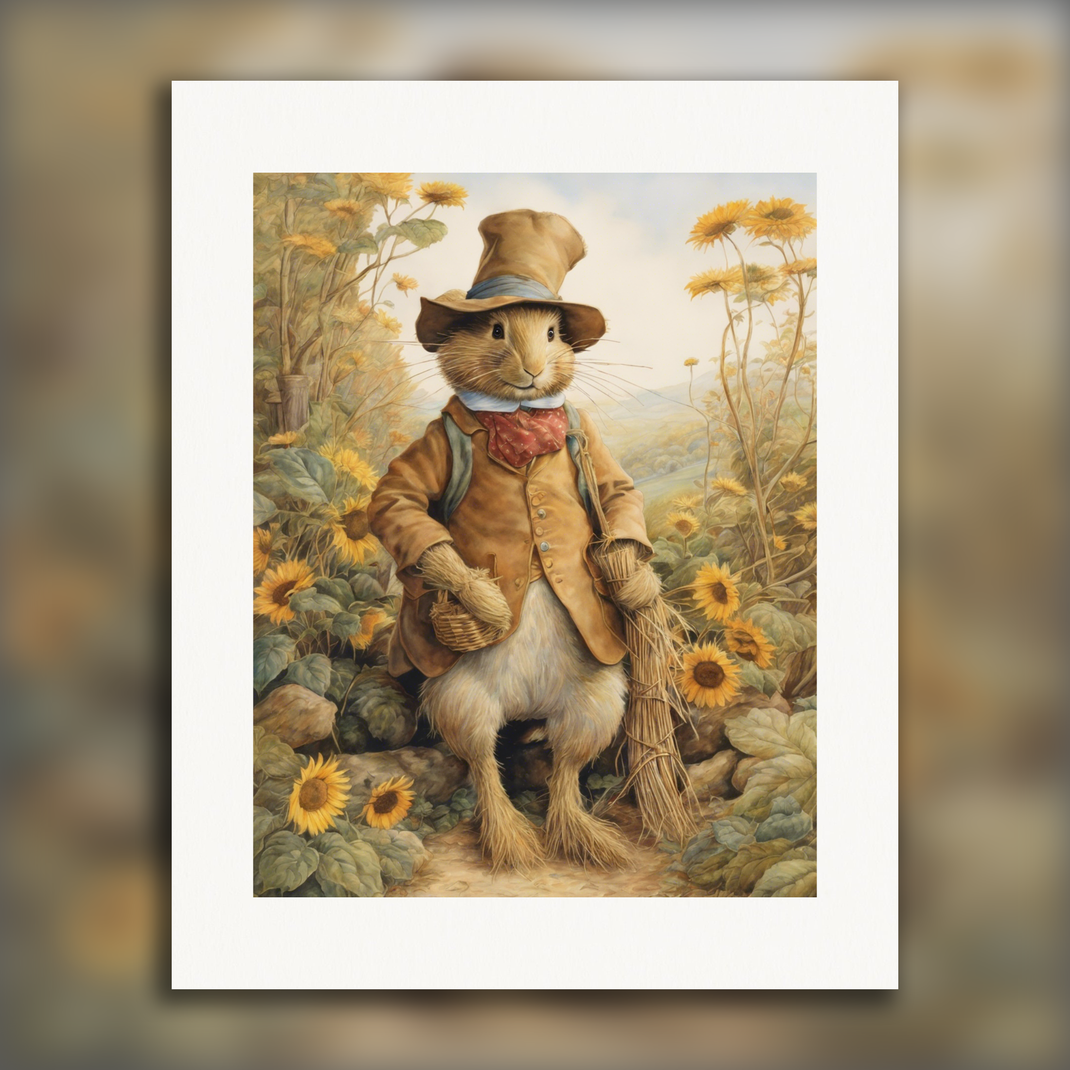 Enchanting stories, exquisite British watercolours, Scarecrow – Print