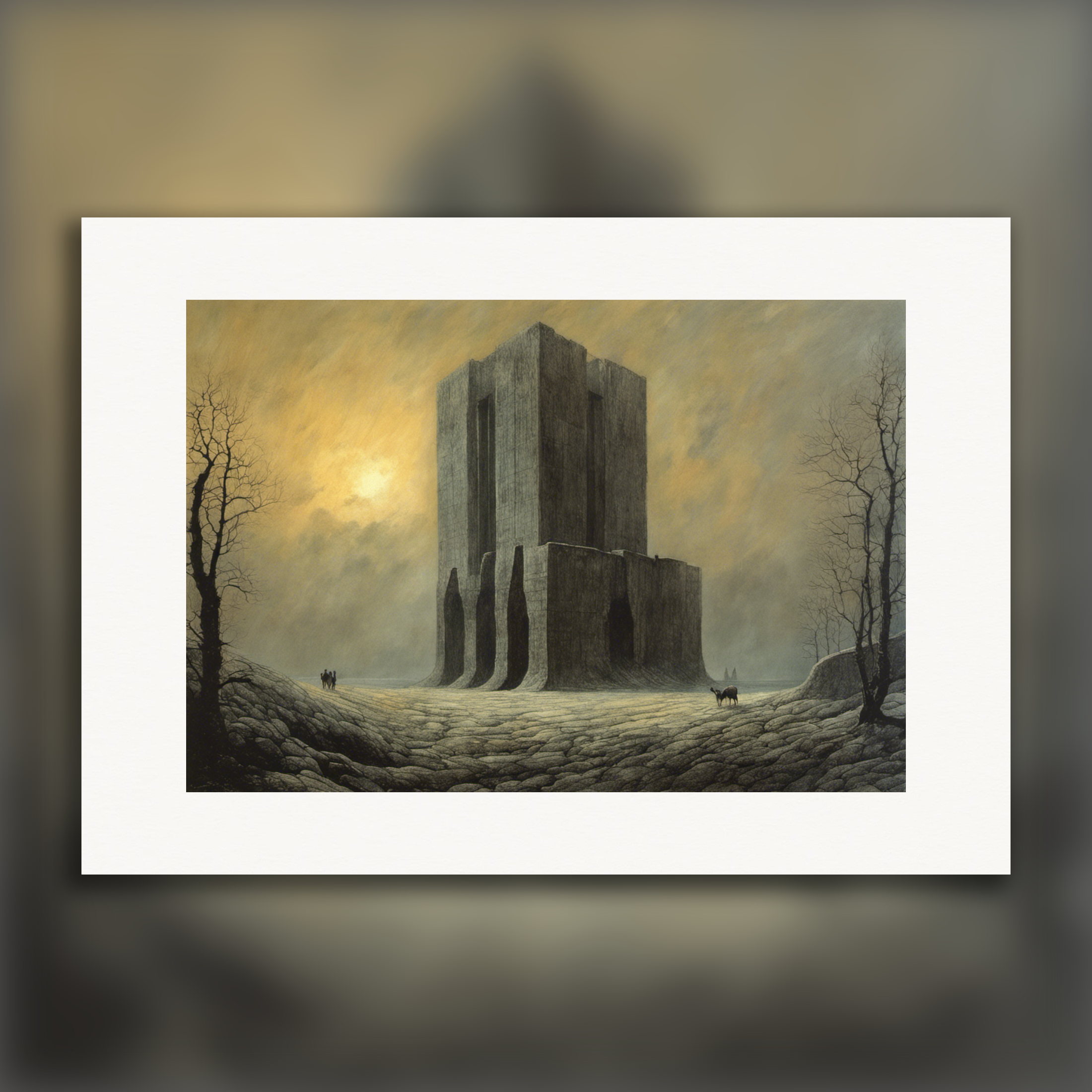 Moody, shadowy and enigmatic, The Prison – Print