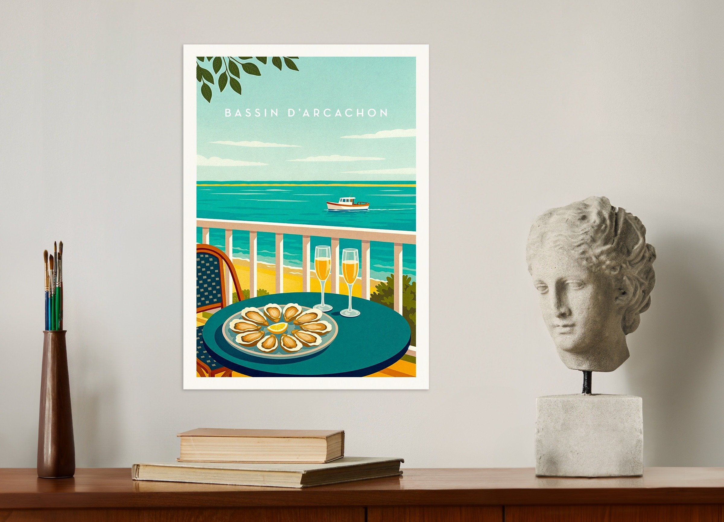 Poster of Bassin d'Arcachon Oysters Poster - France