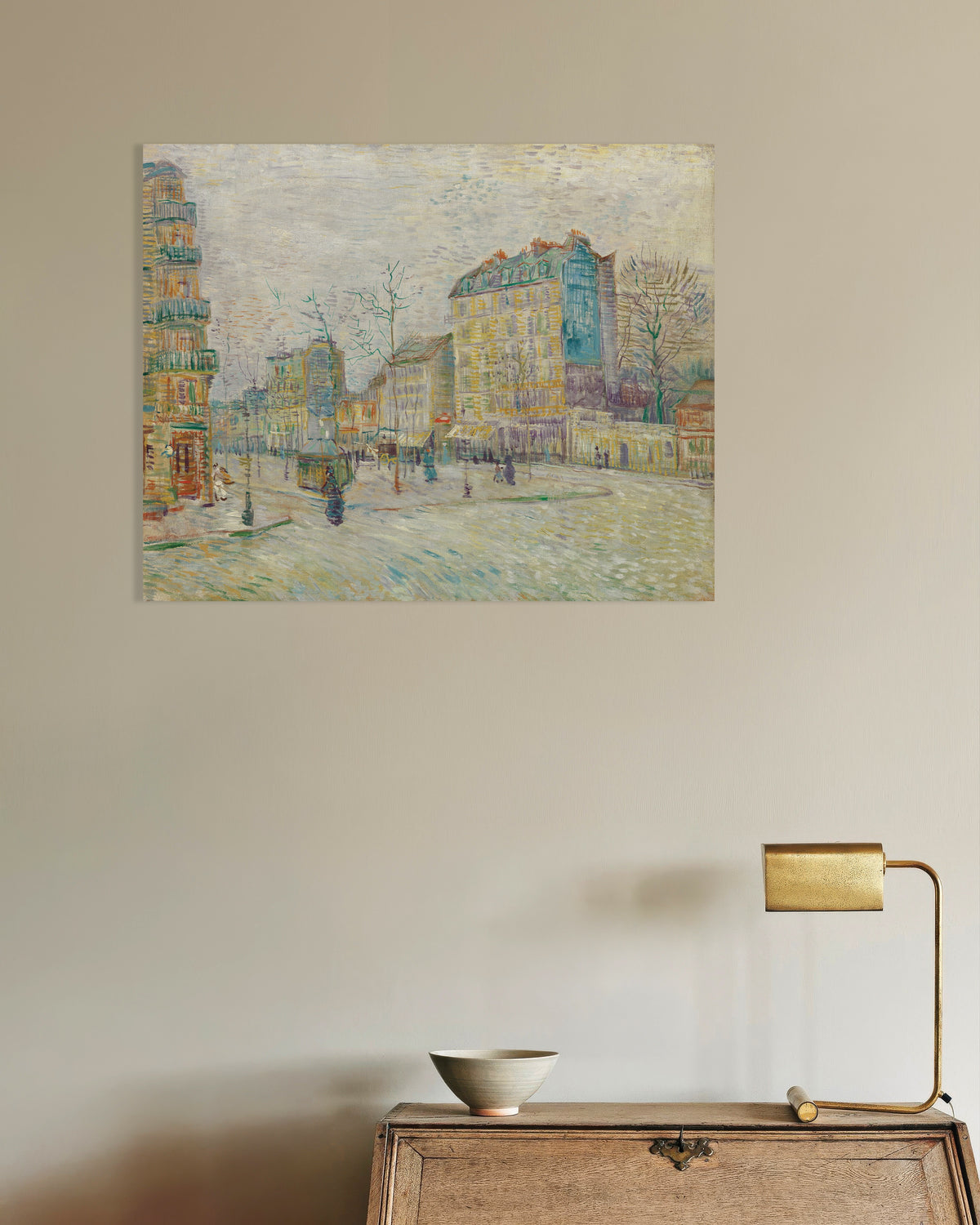 Poster of Boulevard de Clichy (1887) by Vincent van Gogh