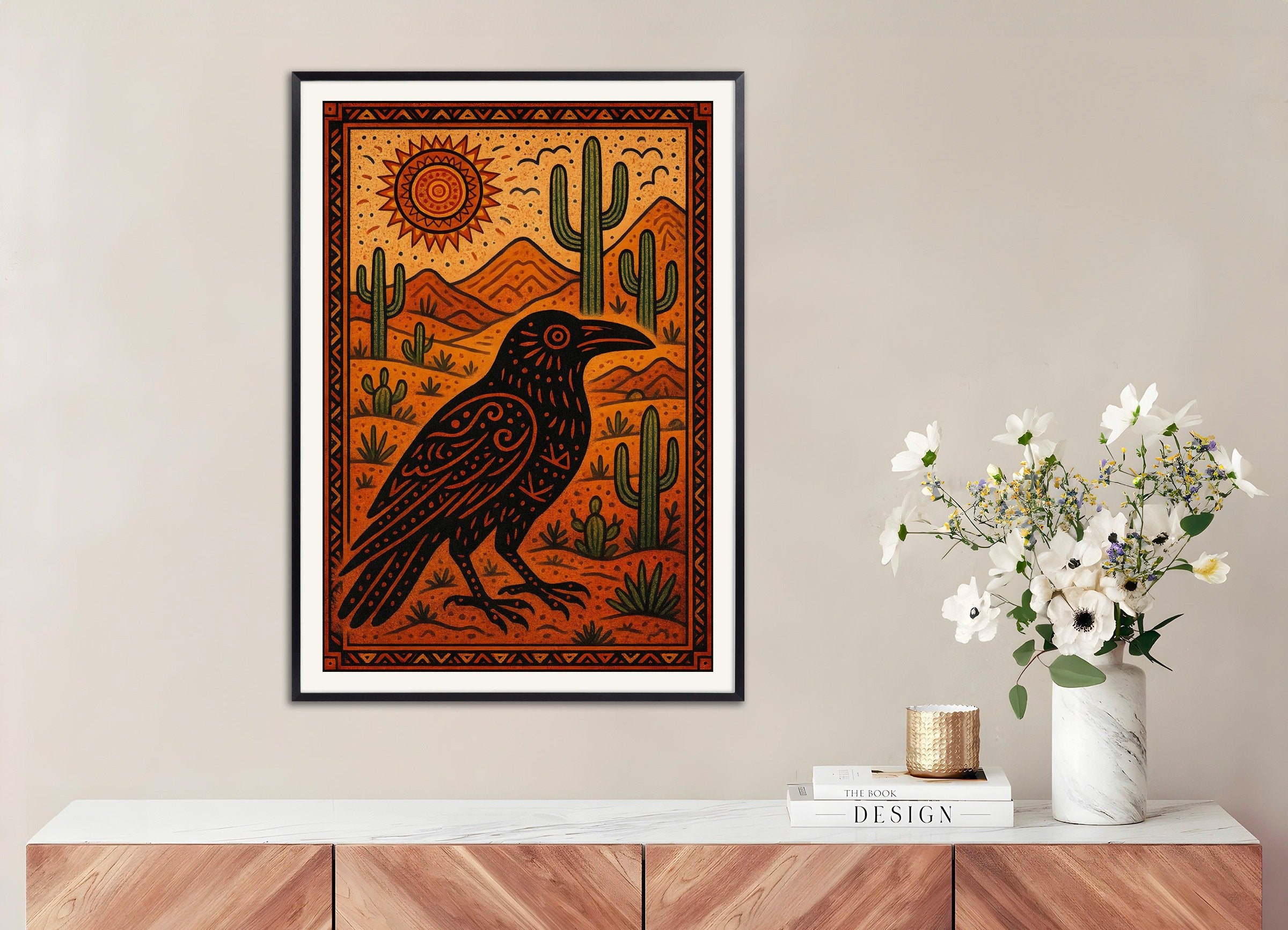 Poster of Carlos Castaneda "Power of Silence" Quote Poster, with metal frame