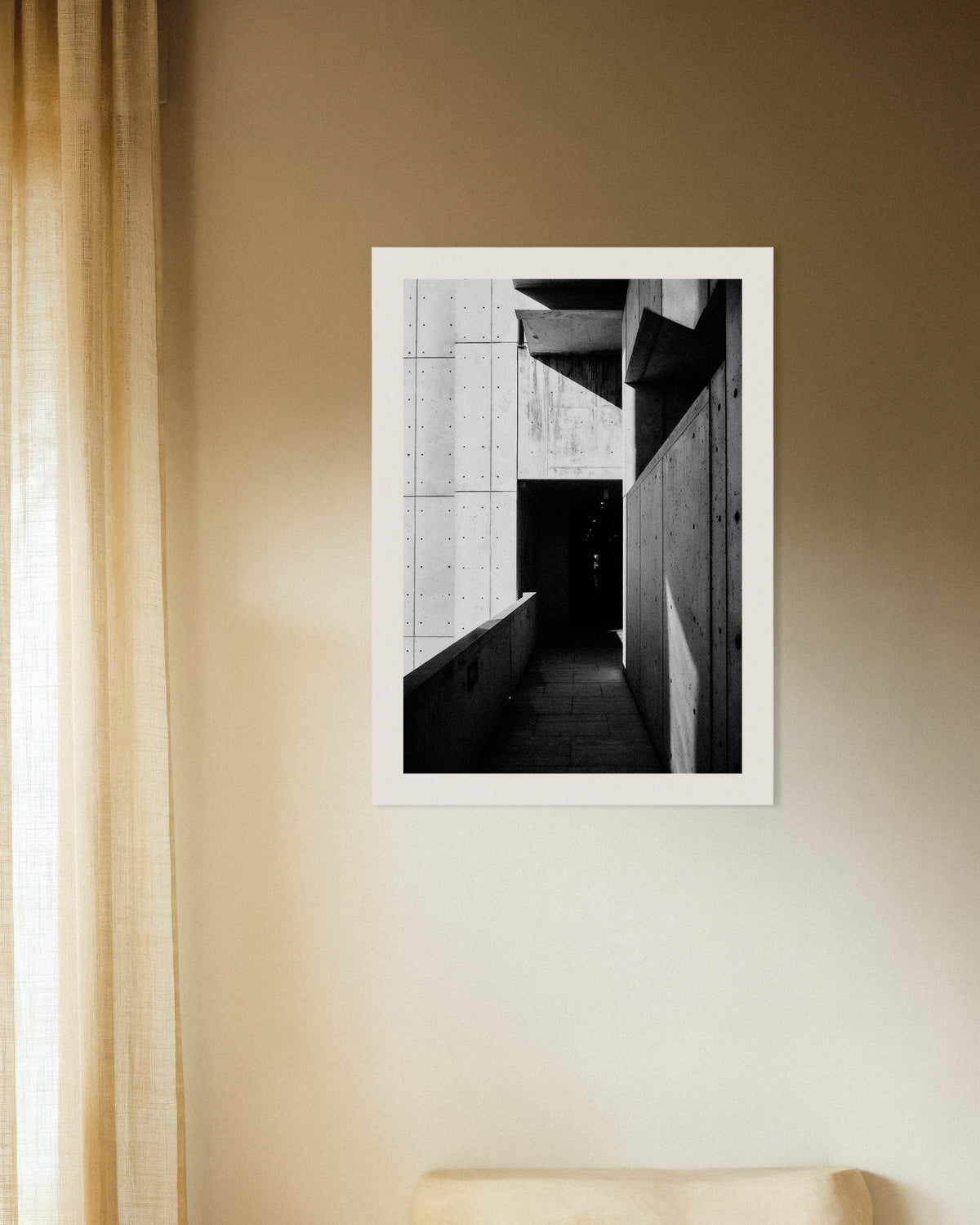 Poster of Concrete Passage in Sun and Shade