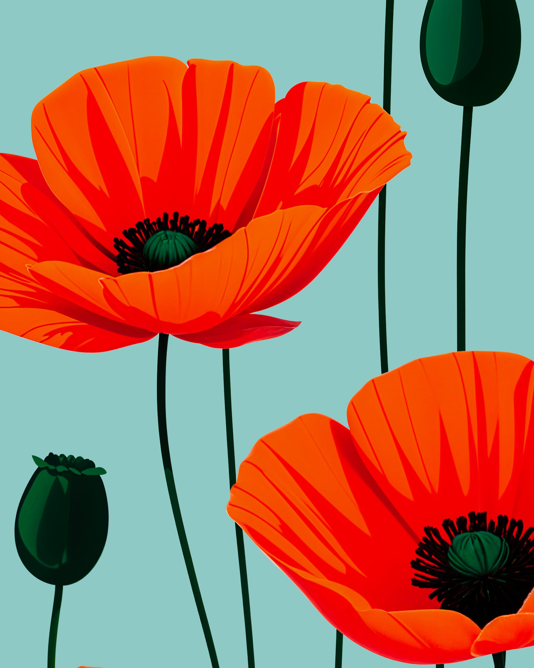 Poppies - Art Print