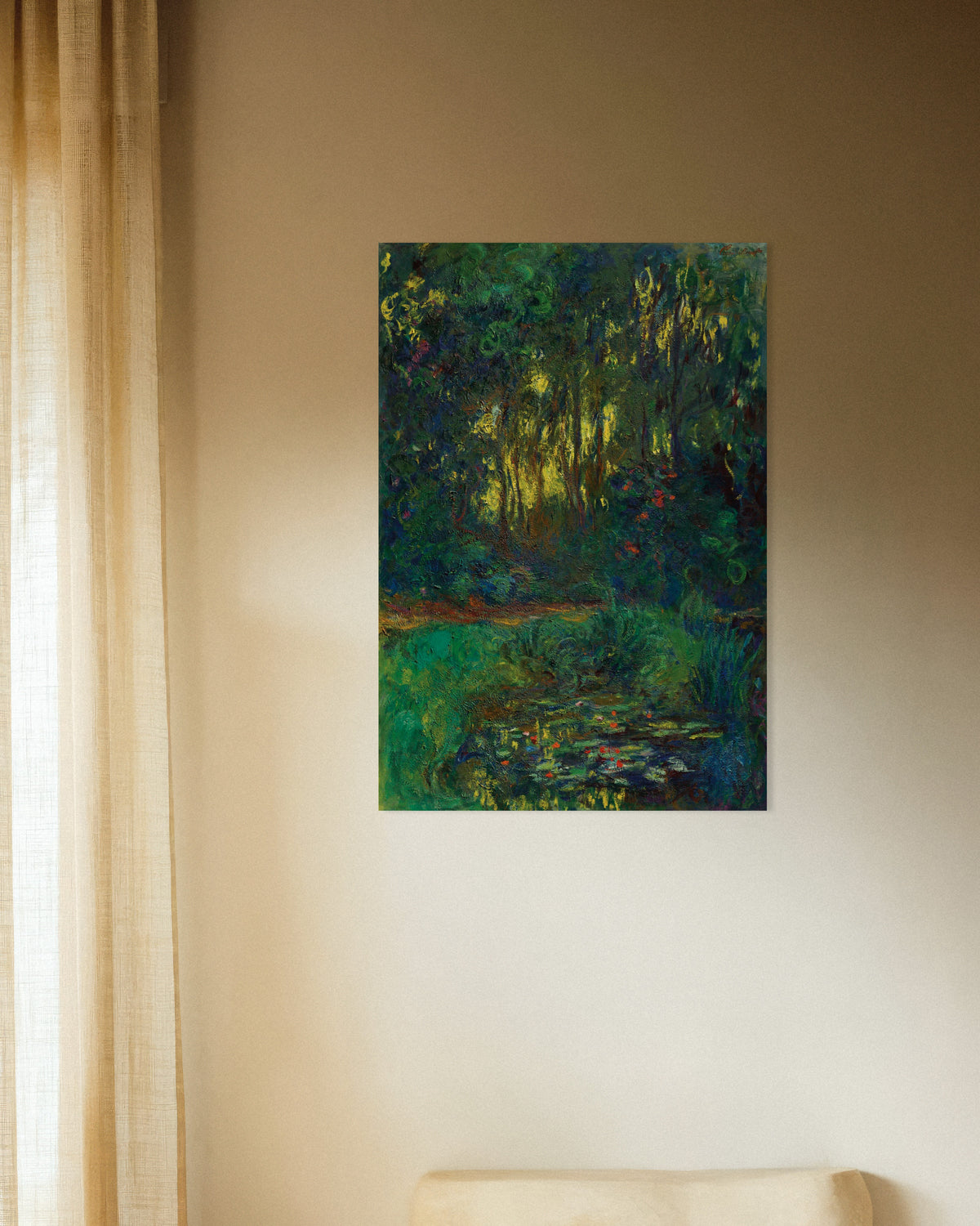 Poster of Corner of the Water Lily Pond (1918–1919) by Claude Monet