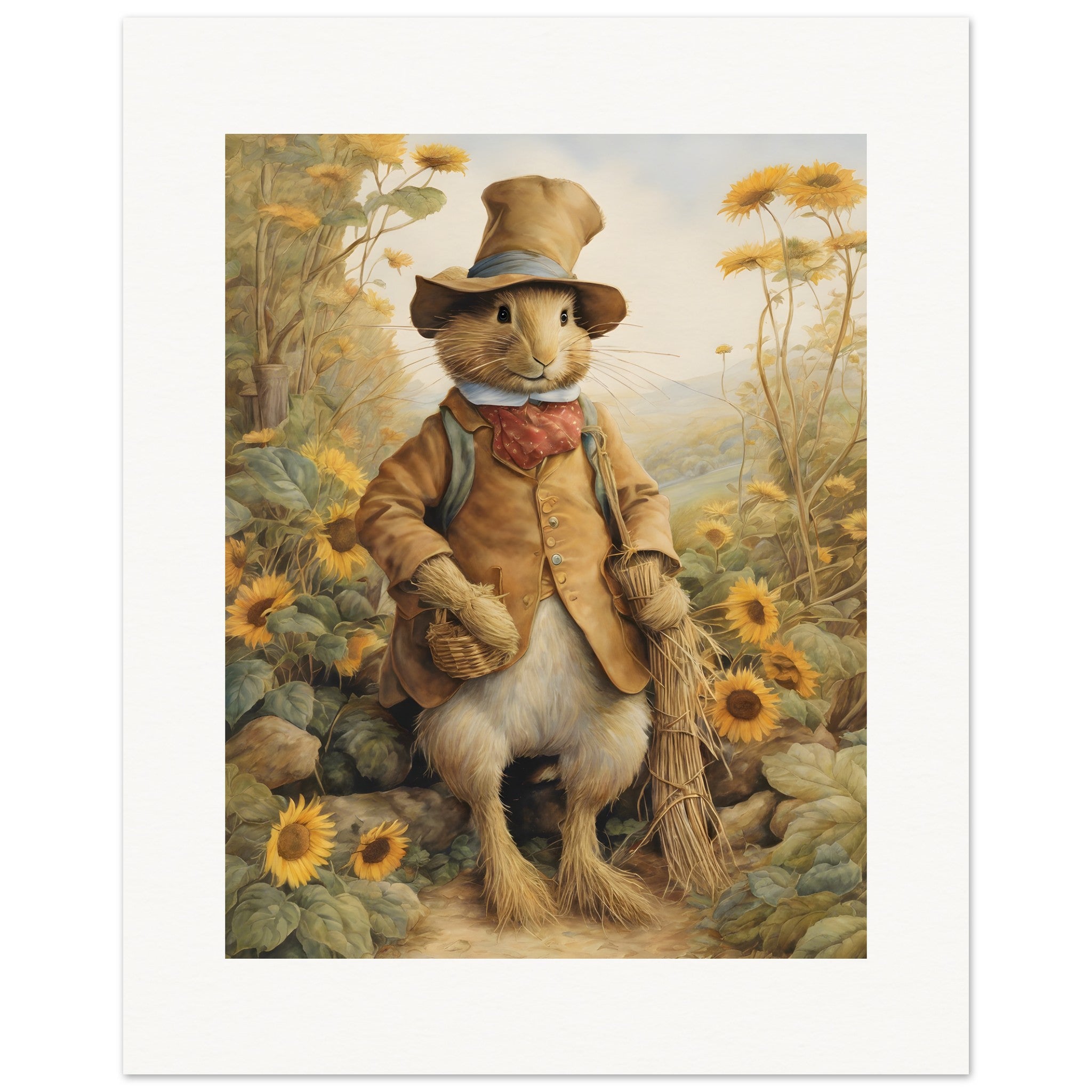 Enchanting stories, exquisite British watercolours, Scarecrow – Print