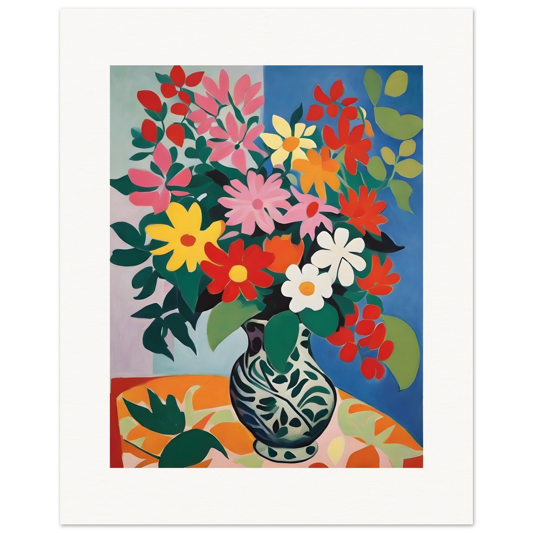 Evocative and abstract forms, artful finesse, Floral Design – Print