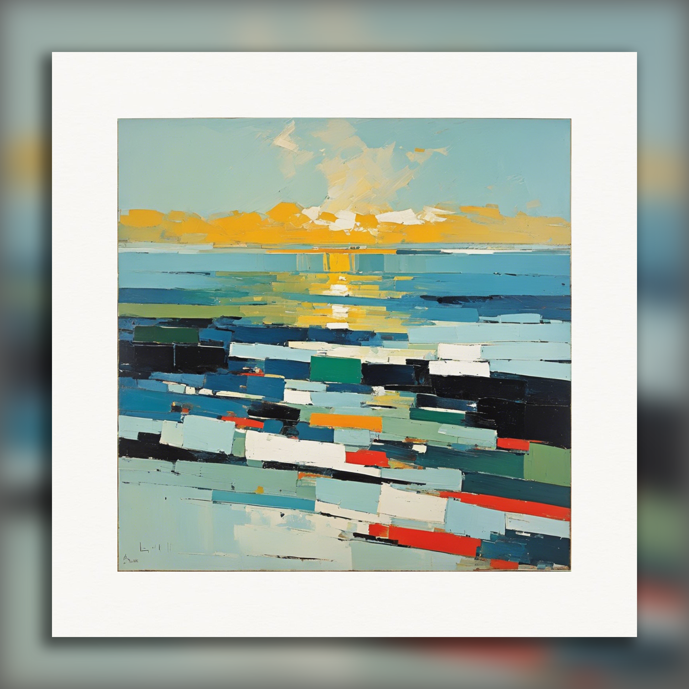Abstract artwork, The Sea – Print
