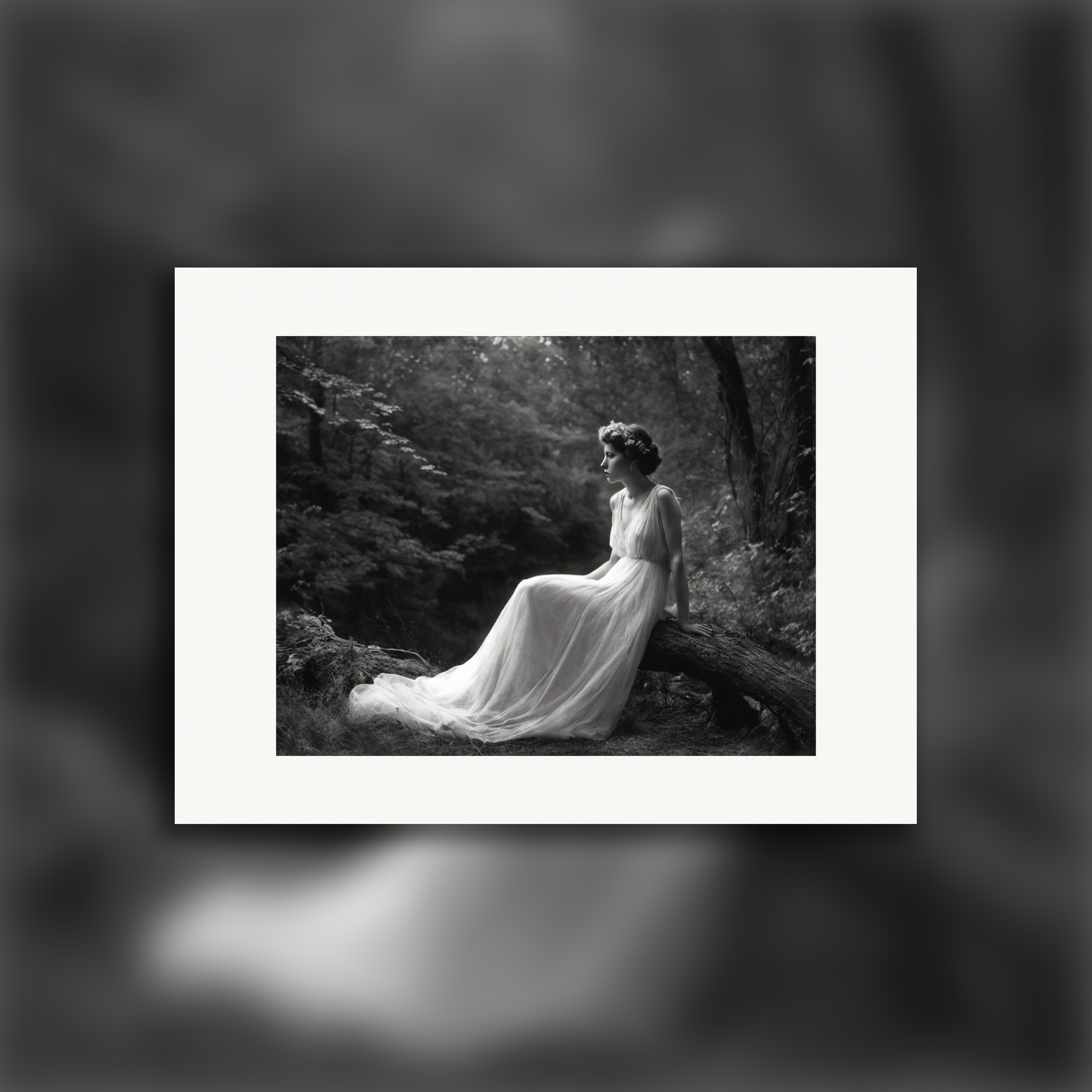 Twentieth-century pictorialist and romantic photography in monochrome, Ghost – Art Print