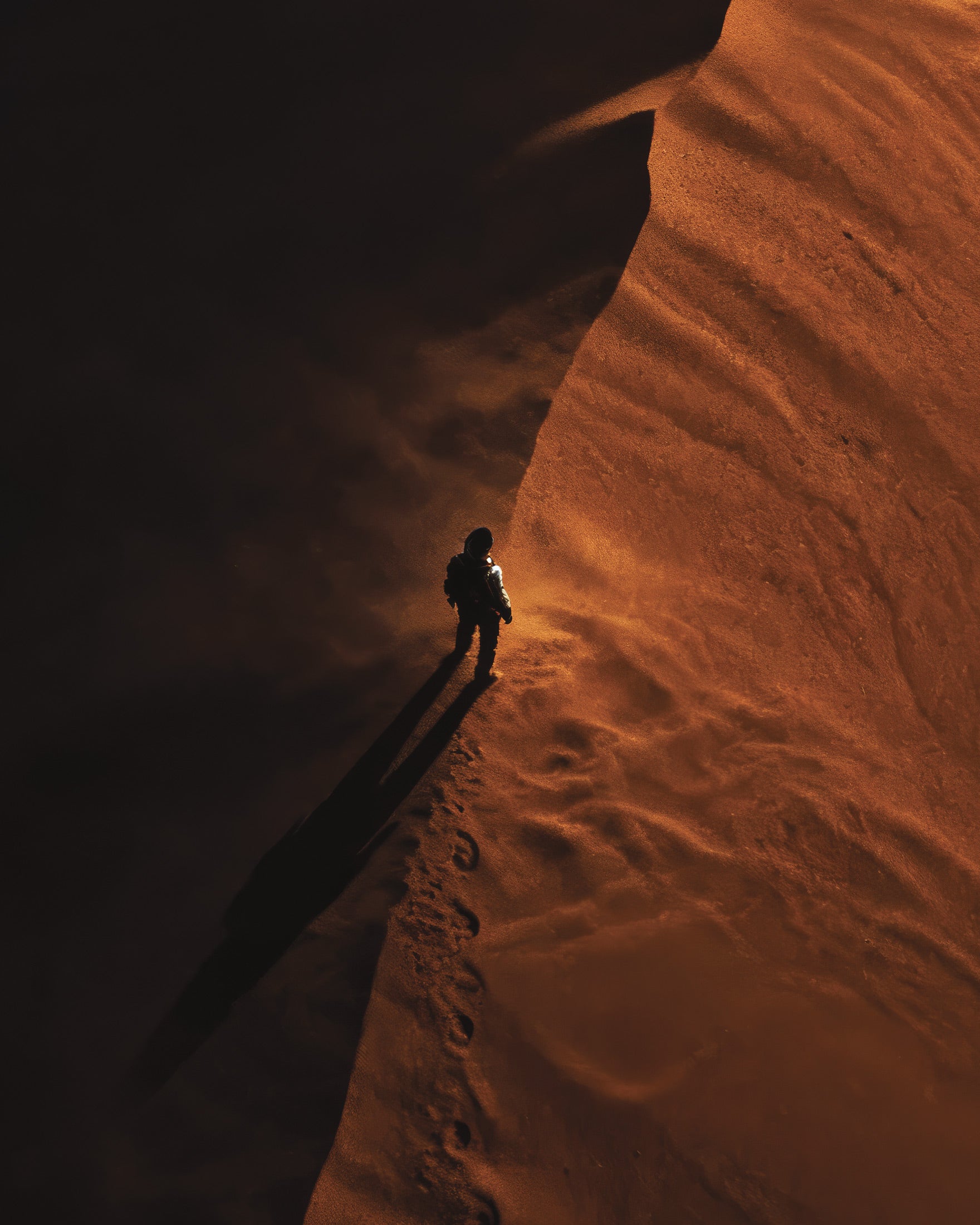 Dune Ridge Poster, Desert Horizon Art Print