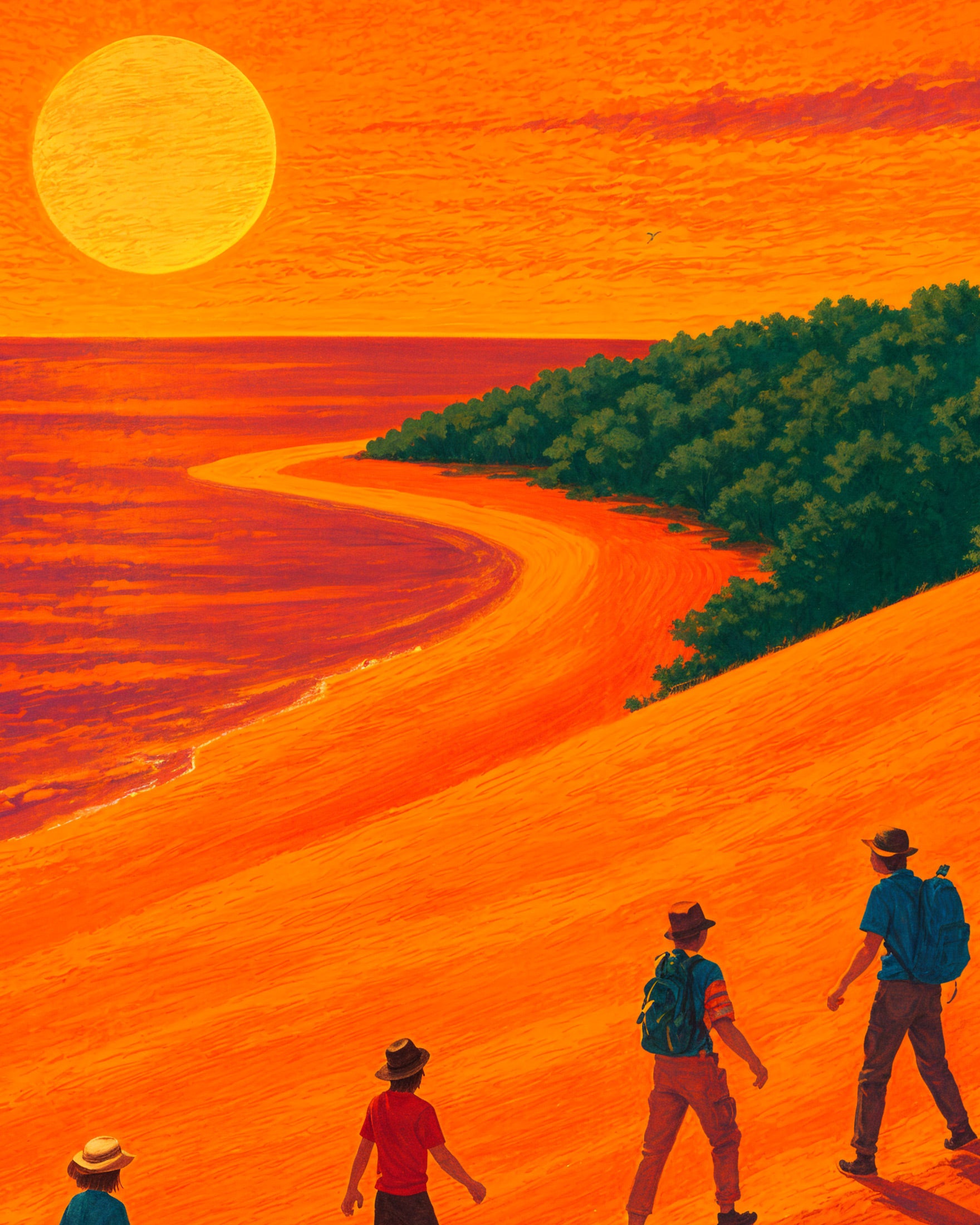 Dune of Pilat 02, Sunset – Art Print