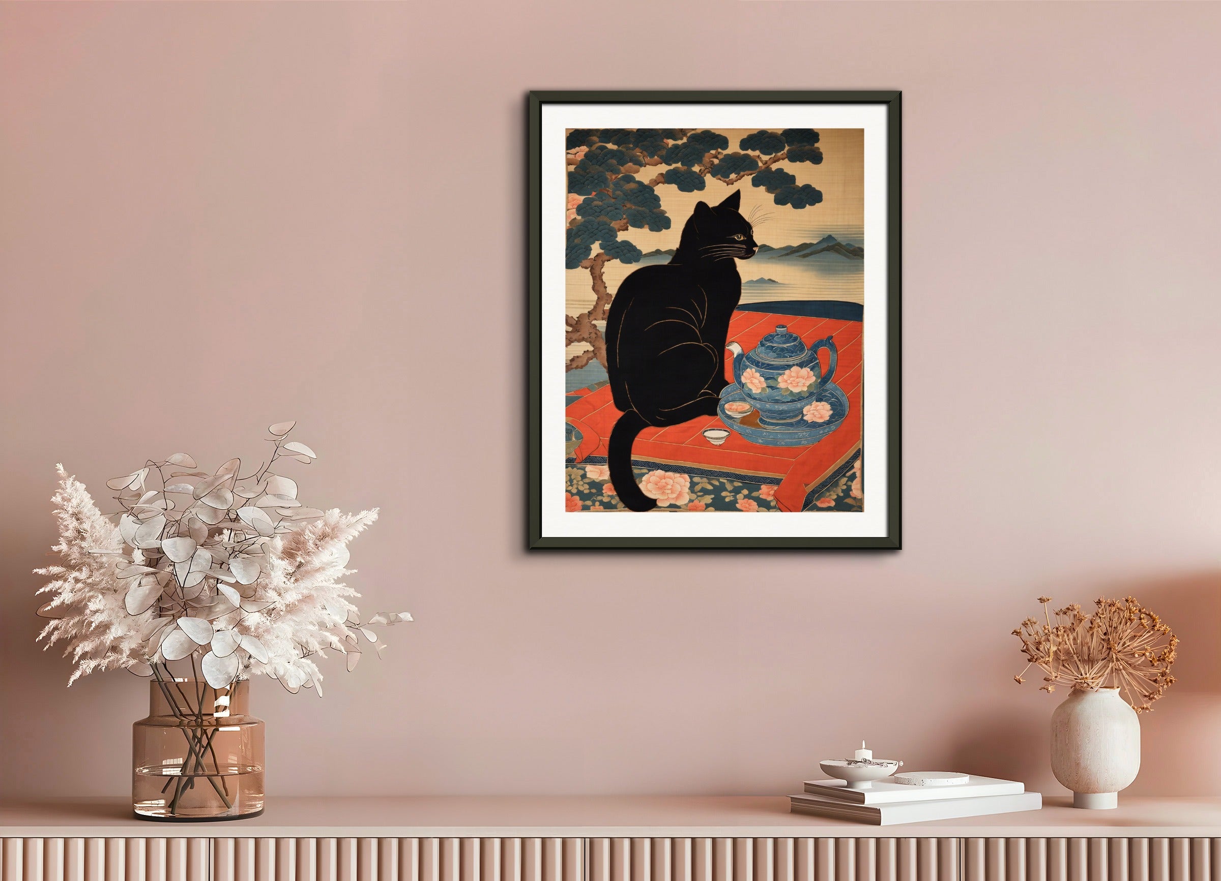 Poster with metal frame: 19th century Japanese tapestry,