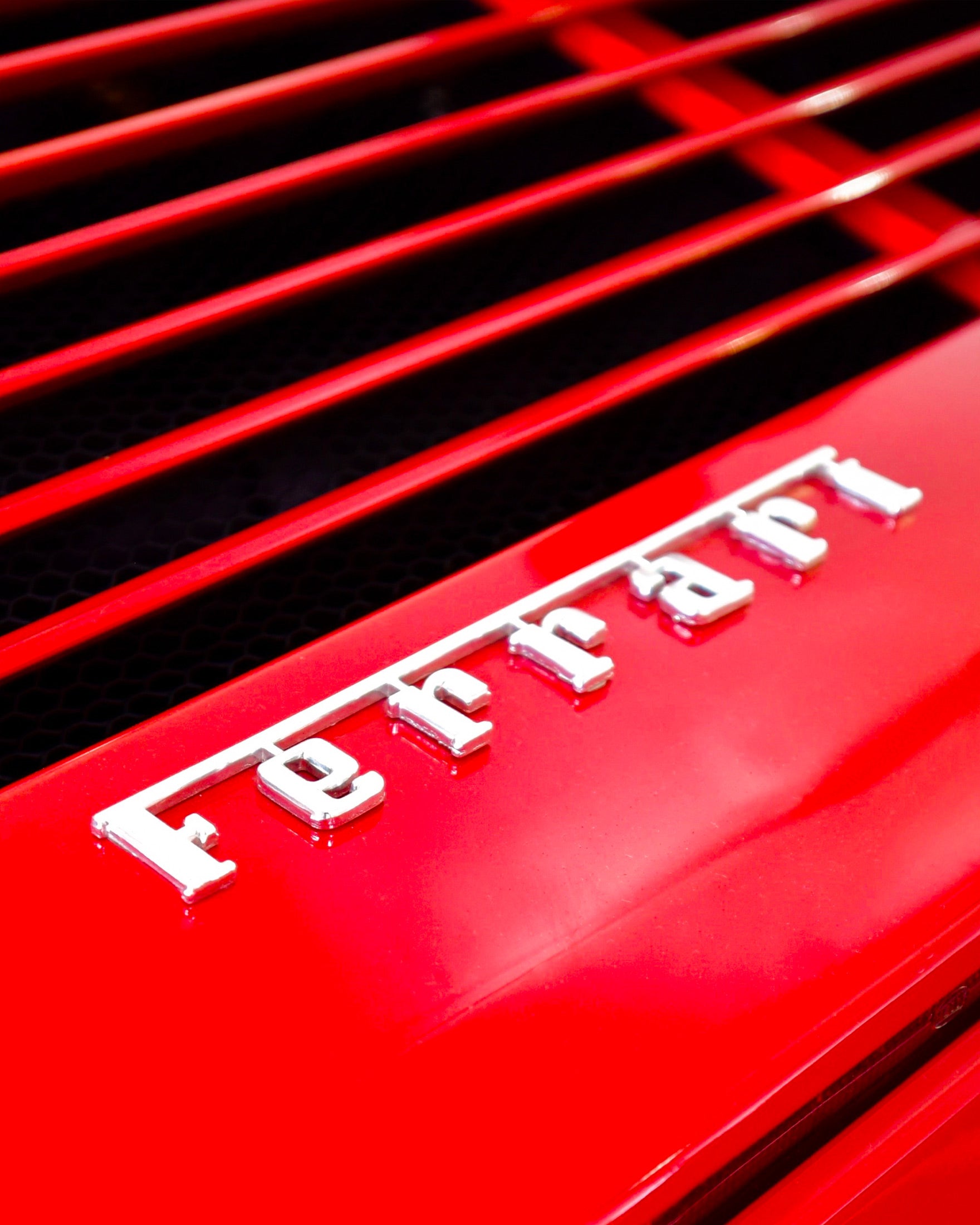 Ferrari Print, detailed view of the emblem