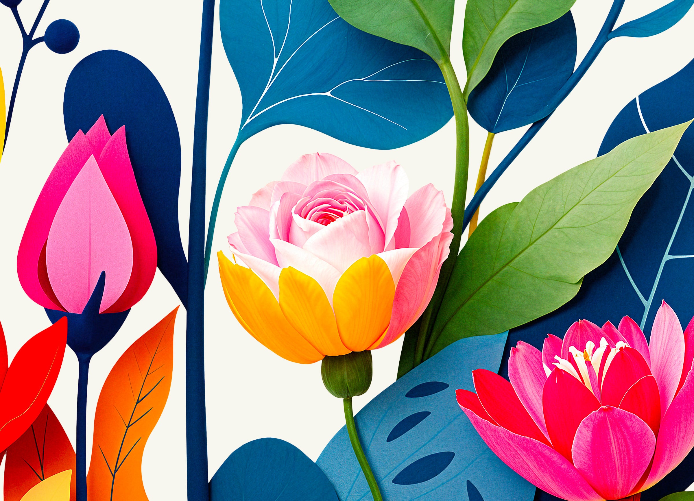 New Arrival Present – Floral Wall Décor