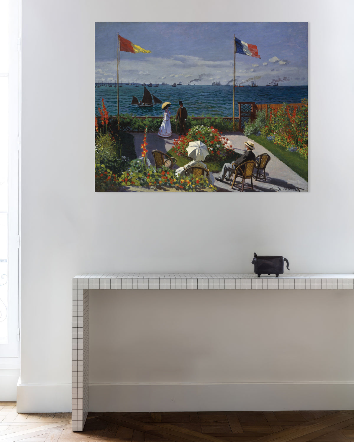Poster of Garden at Sainte-Adresse (1867) by Claude Monet
