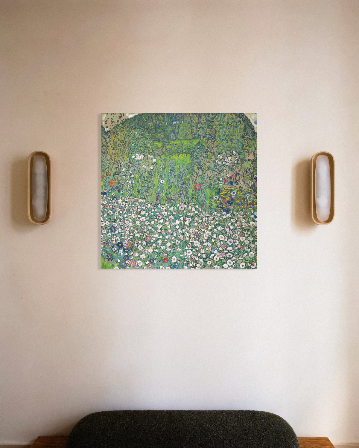 Poster of Garden Landscape with Hilltop (1916) by Gustav Klimt