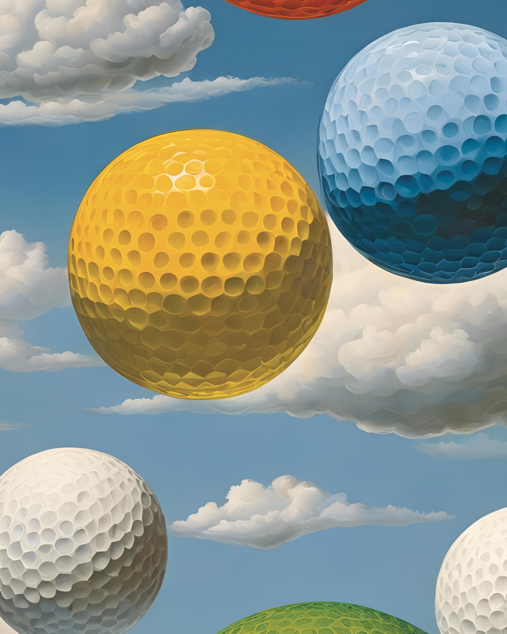 Golf worlds – Surreal sky poster