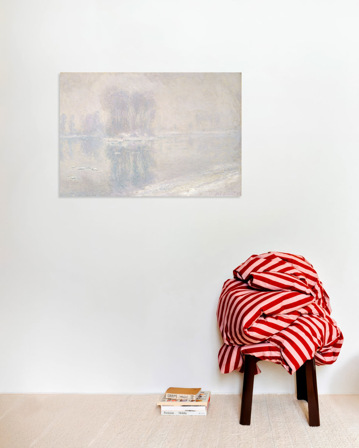 Poster of Ice Floes (1893) by Claude Monet