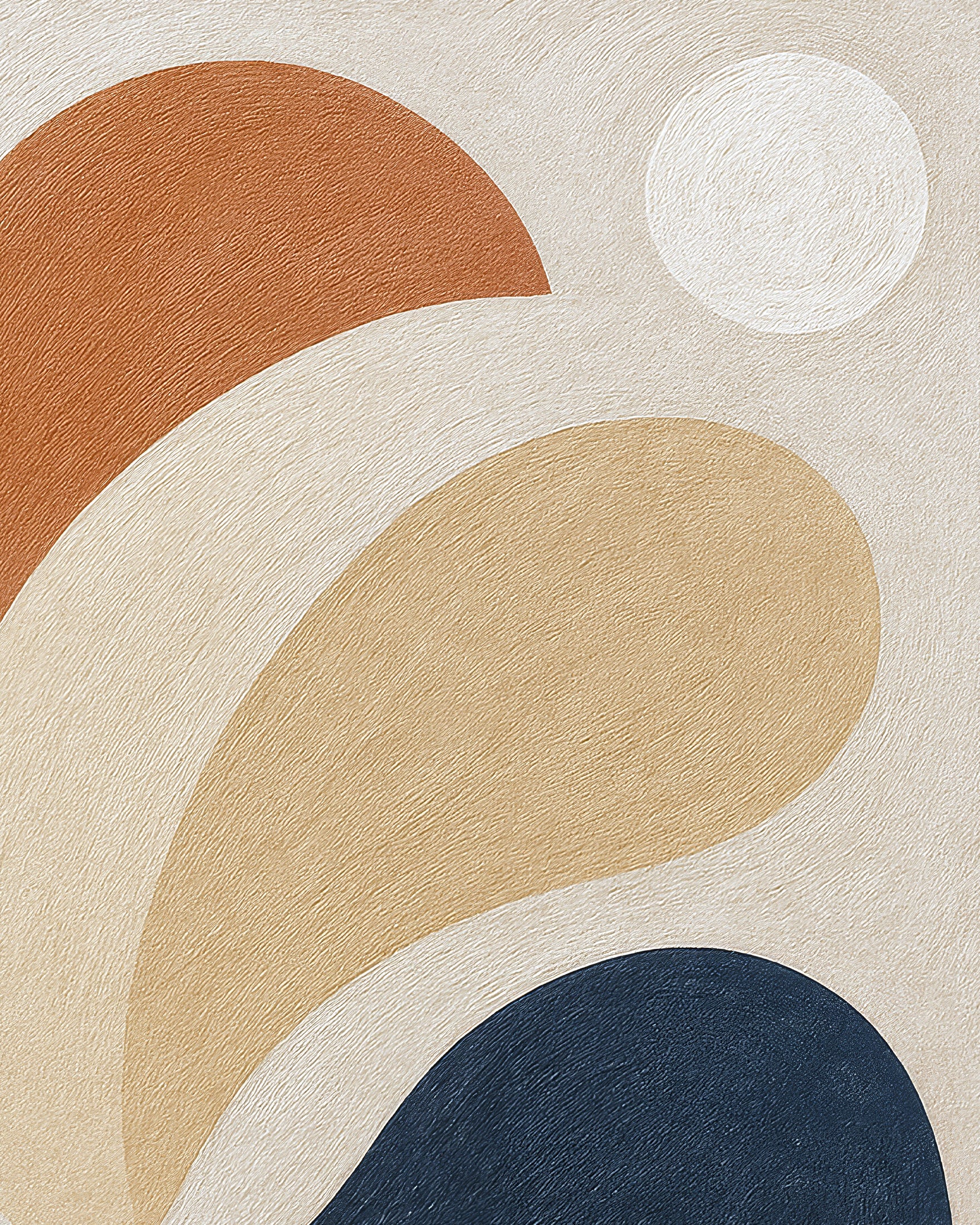 Intrications – abstract forms print in natural hues