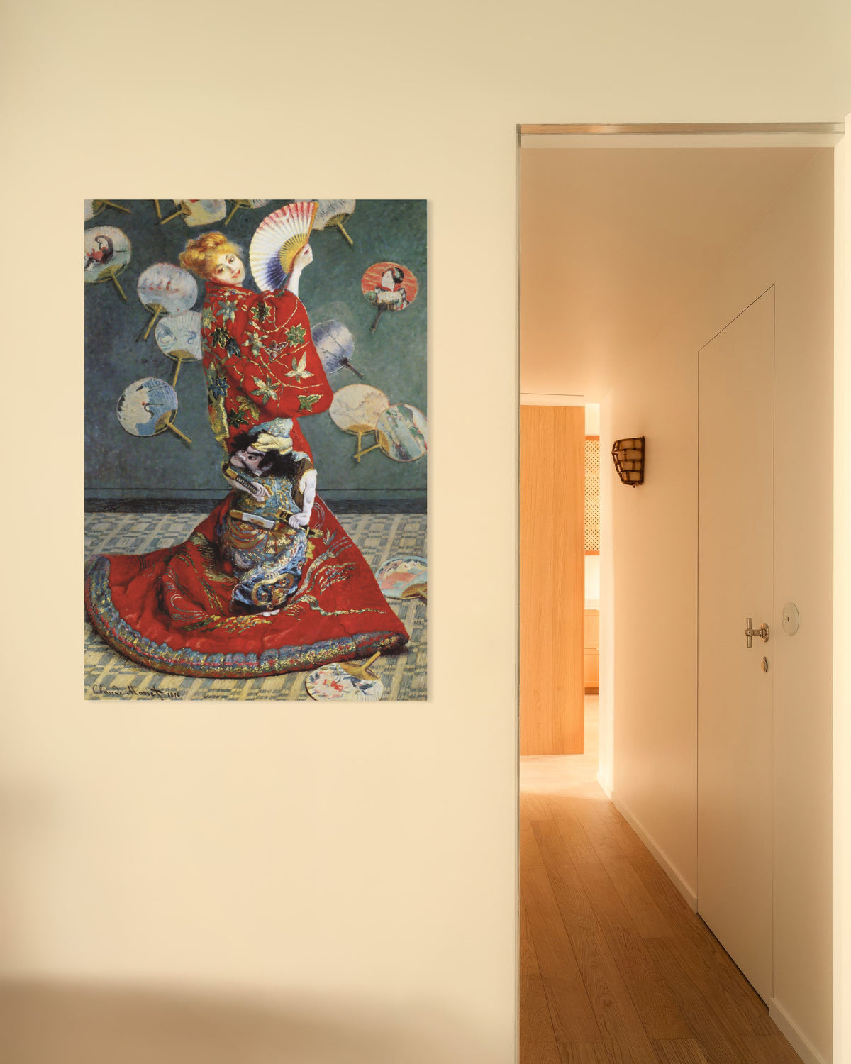Poster of La Japonaise, Camille Monet in Japanese Costume (1876) by Claude Monet