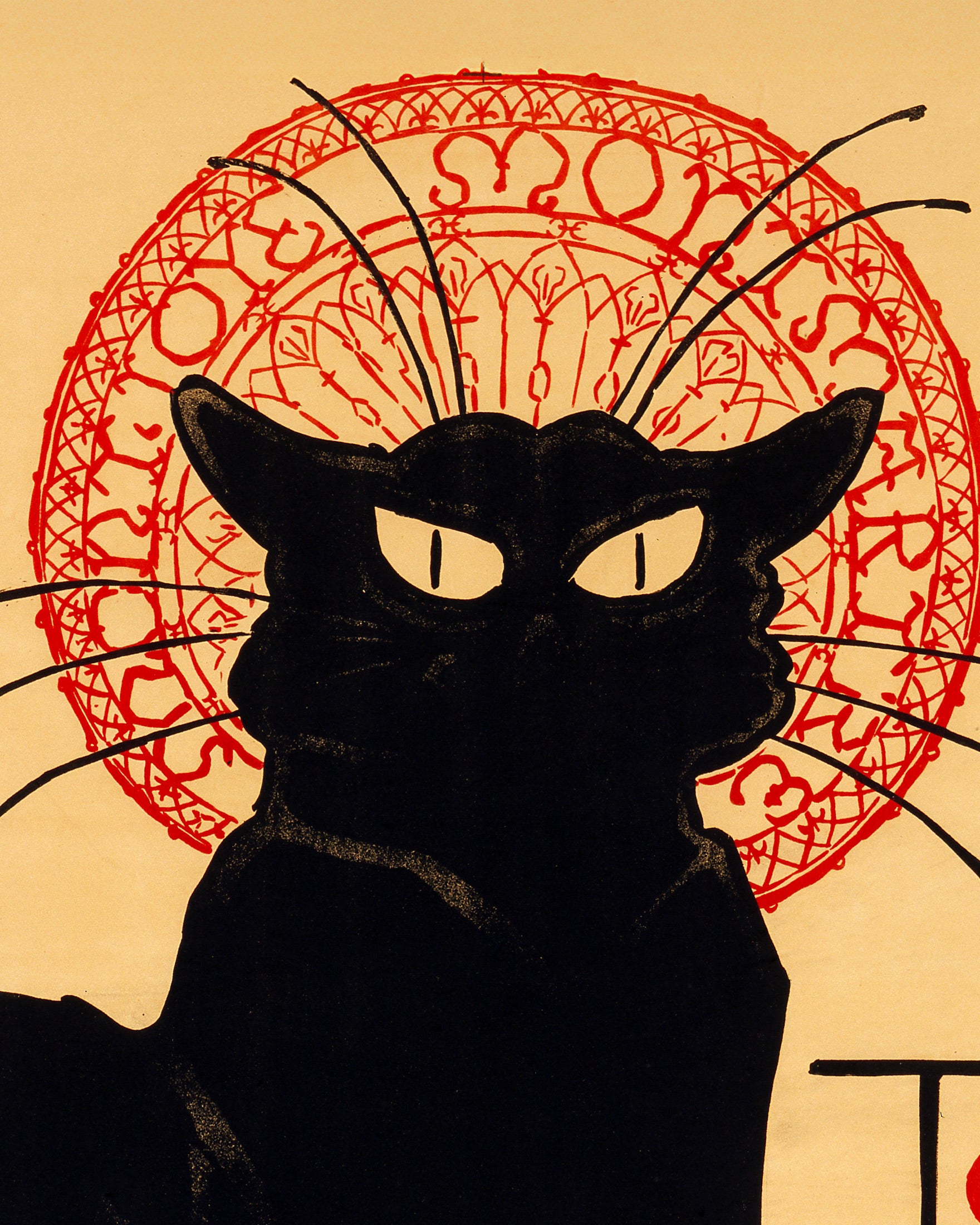 Chat Noir Print by Rodolphe Salis