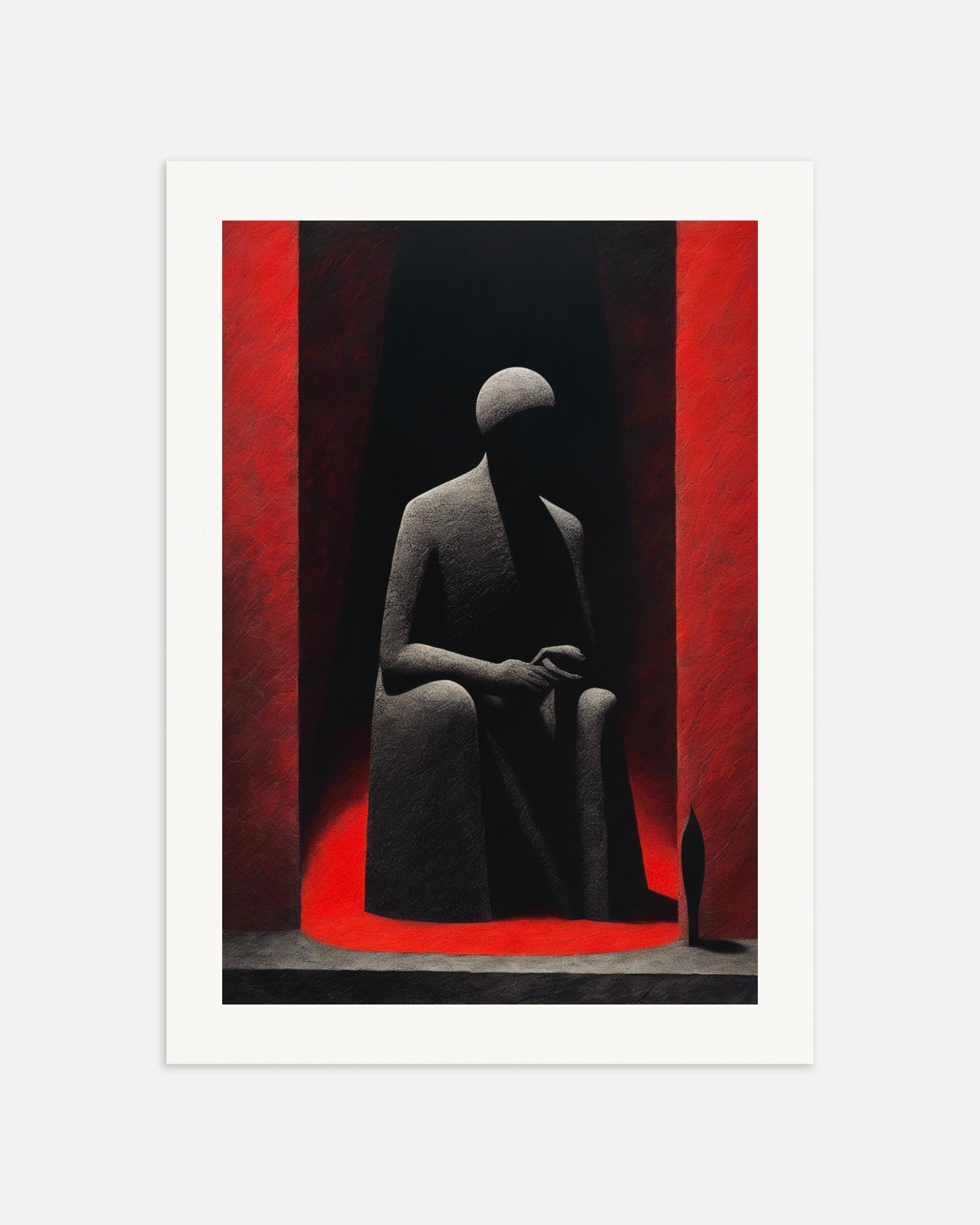 20th Century Mexican Abstract Artwork, Shadow – Print