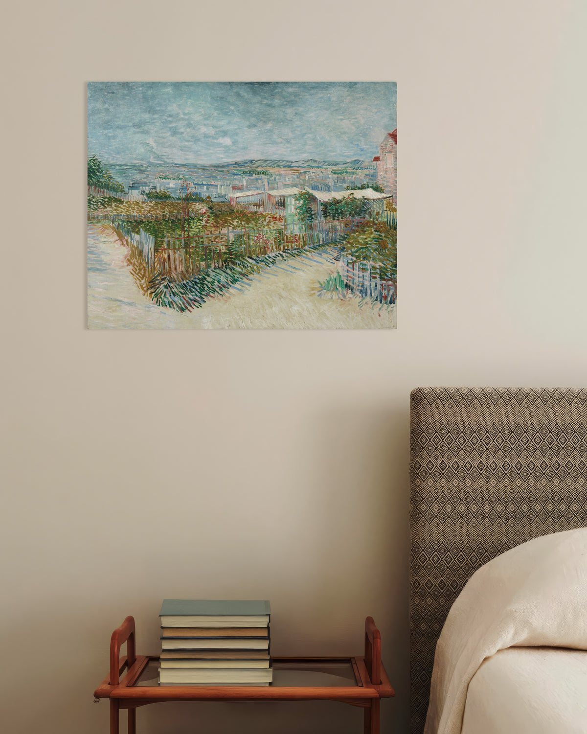 Poster of Montmartre, Behind the Moulin de la Galette (1887) by Vincent van Gogh