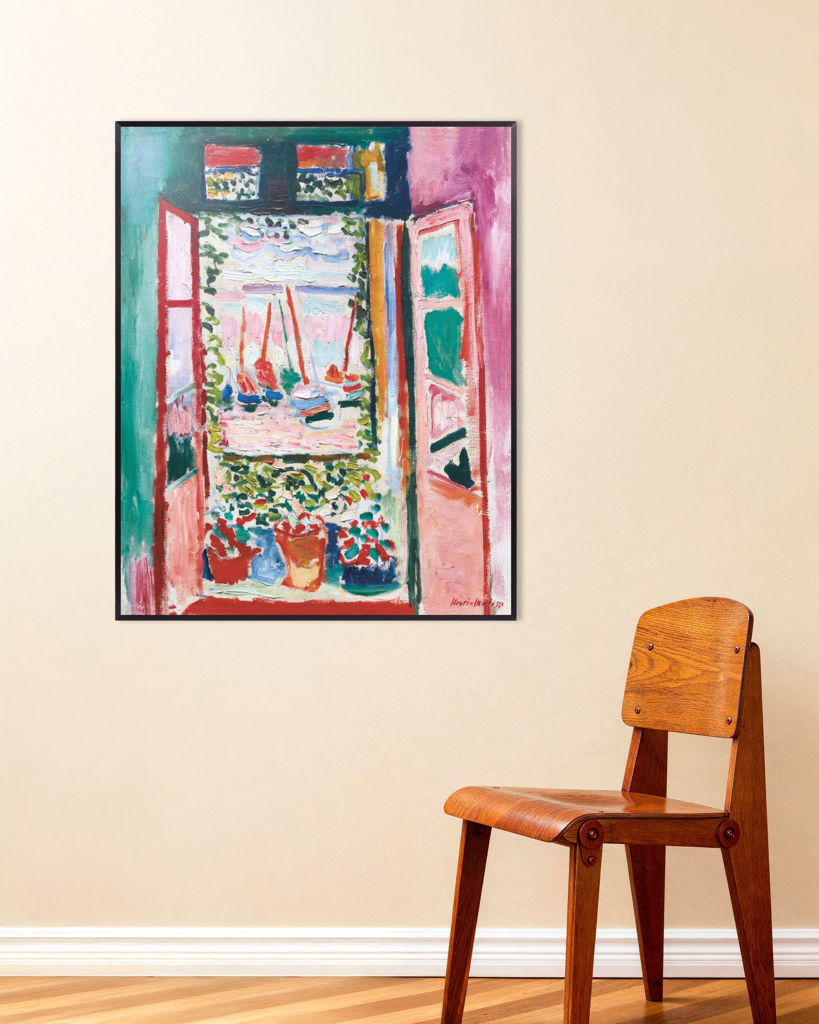 Poster of Open window, Collioure by Henri Matisse - Poster, with metal frame