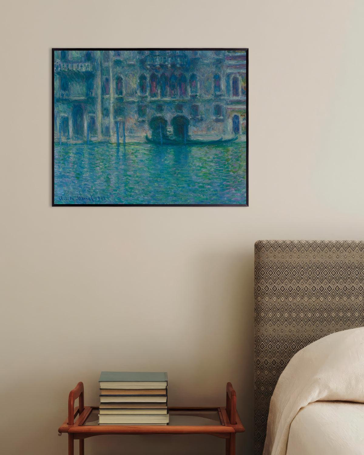 Poster of Palazzo da Mula, Venice (1908) by Claude Monet, with metal frame