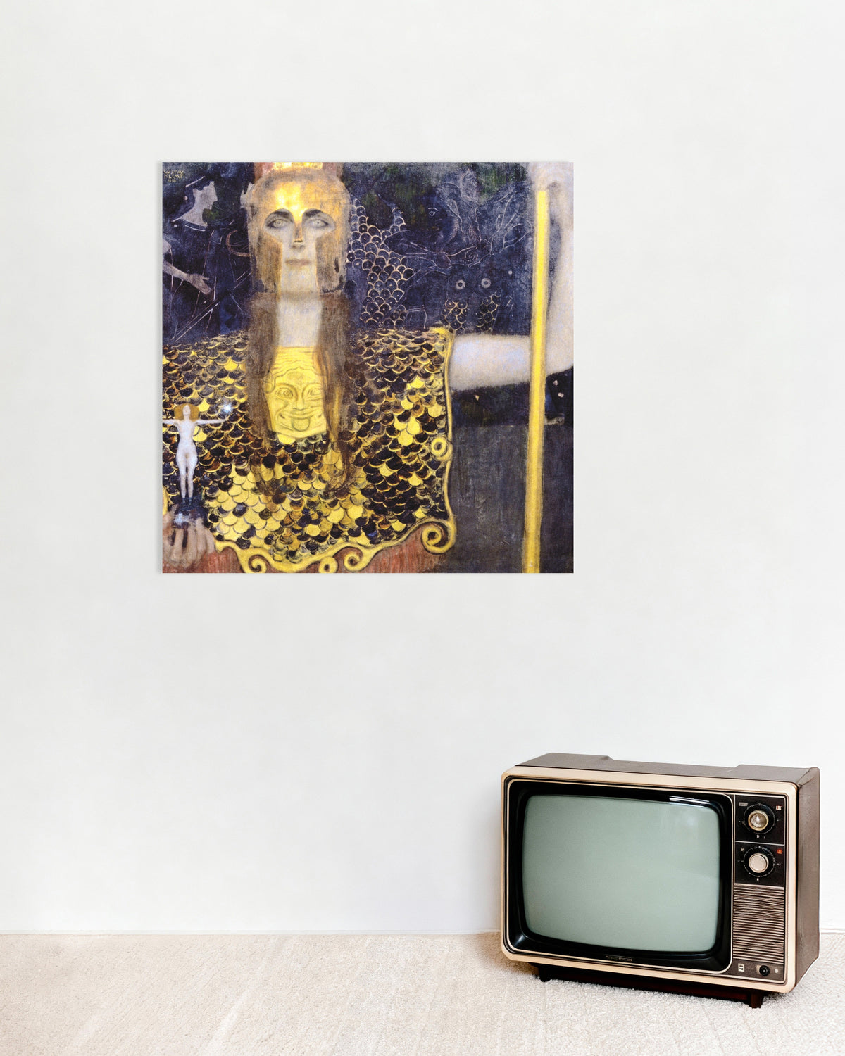 Poster of Pallas Athena (1898) by Gustav Klimt