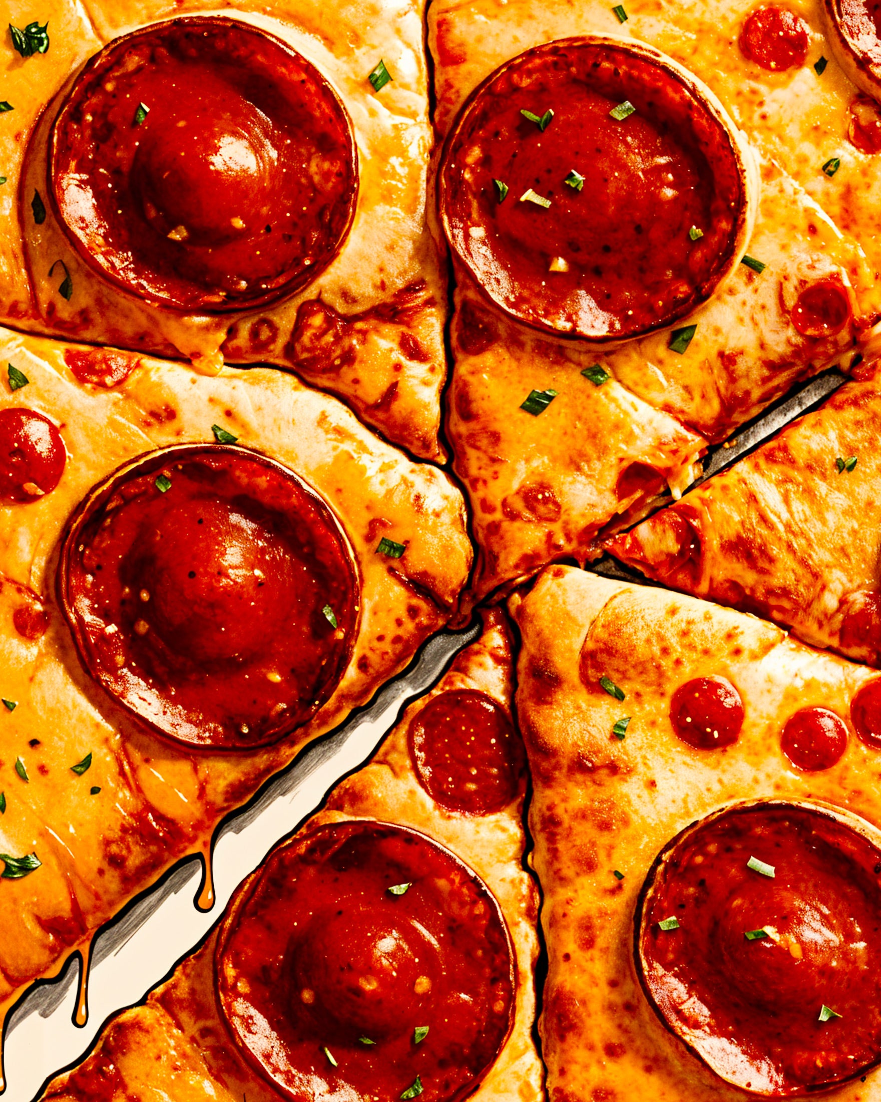 Pepperoni Pizza 02 – Print