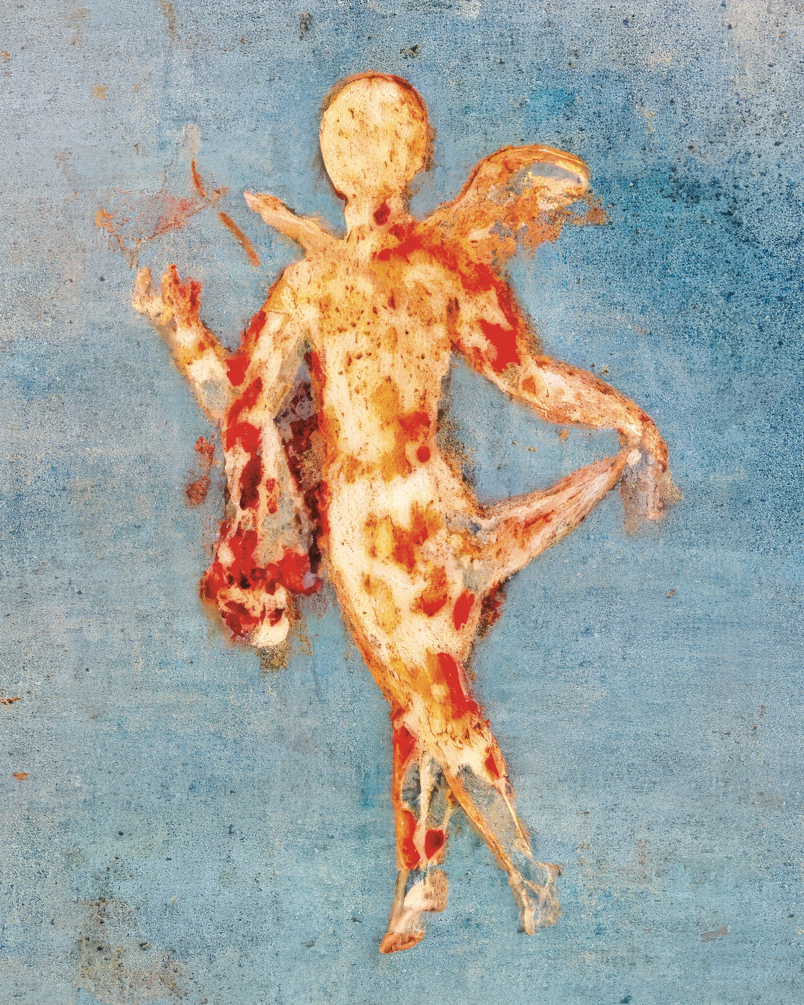 Psyche on Blue, House of Venus, Pompeii – Poster