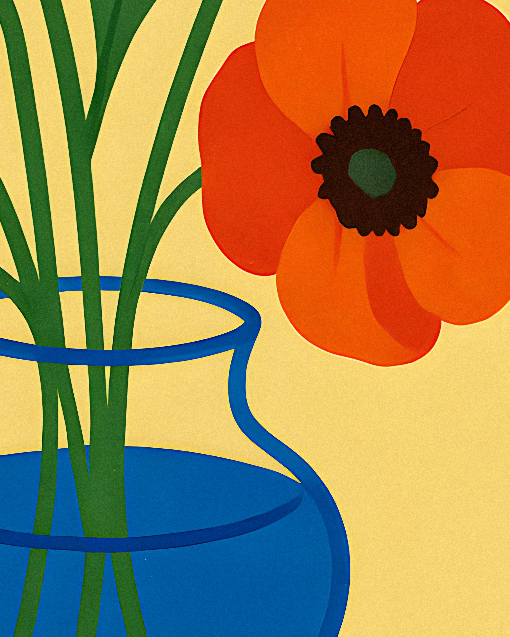 Crimson Poppies Print