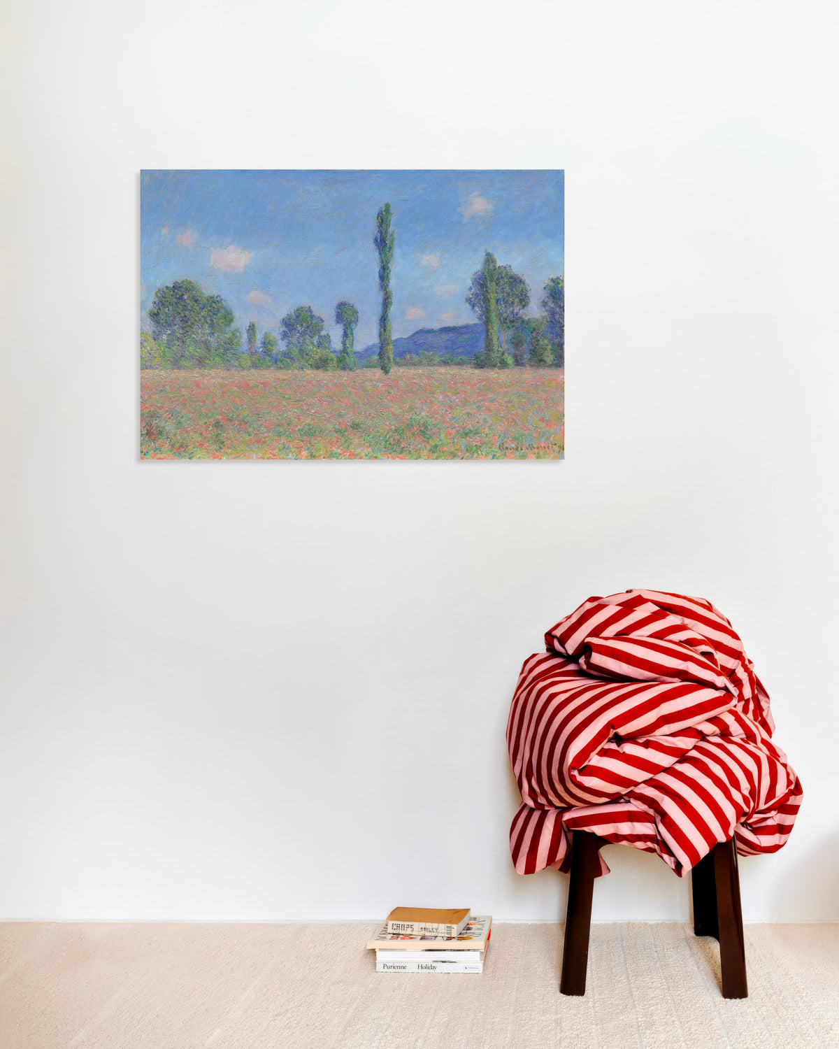 Poster of Poppy Field, Giverny (1890) by Claude Monet
