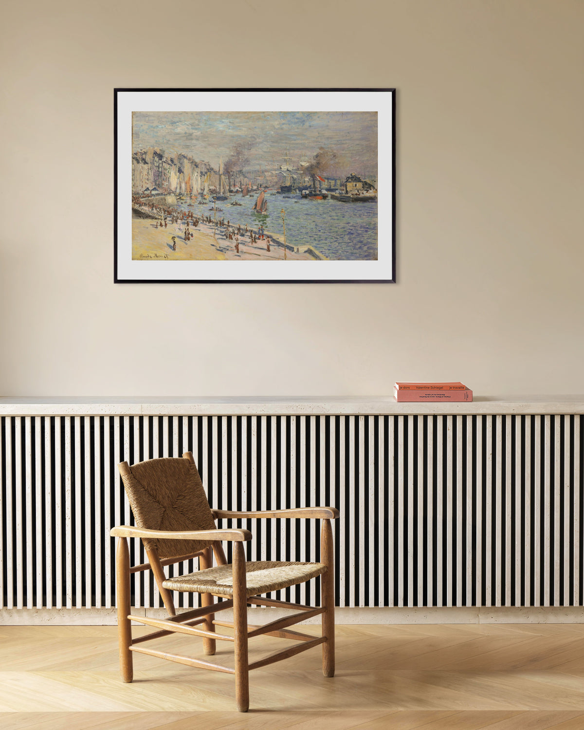Poster of Port of Le Havre (1874) by Claude Monet, with metal frame