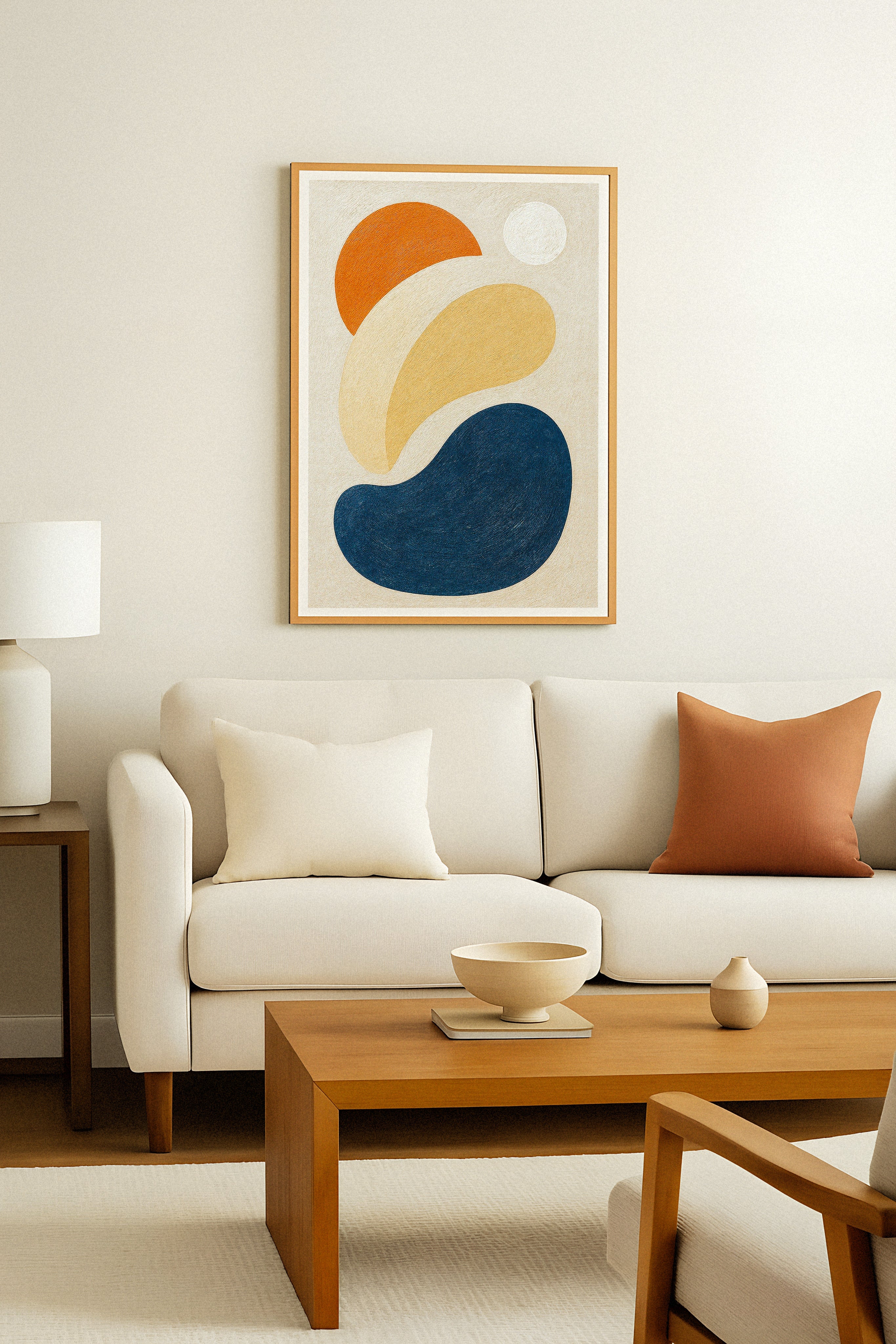 Intrications – abstract forms print in natural hues