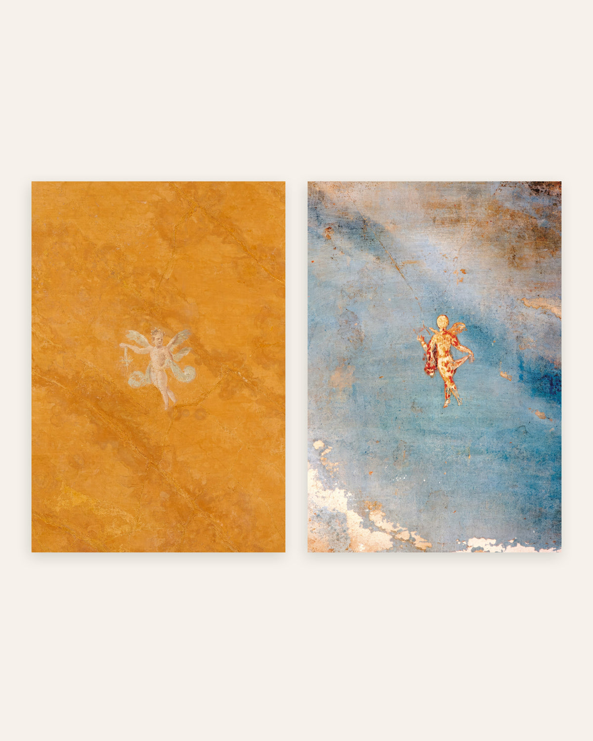 Roman Fresco Prints Set of 2 – Cupid & Psyche, prints without frame