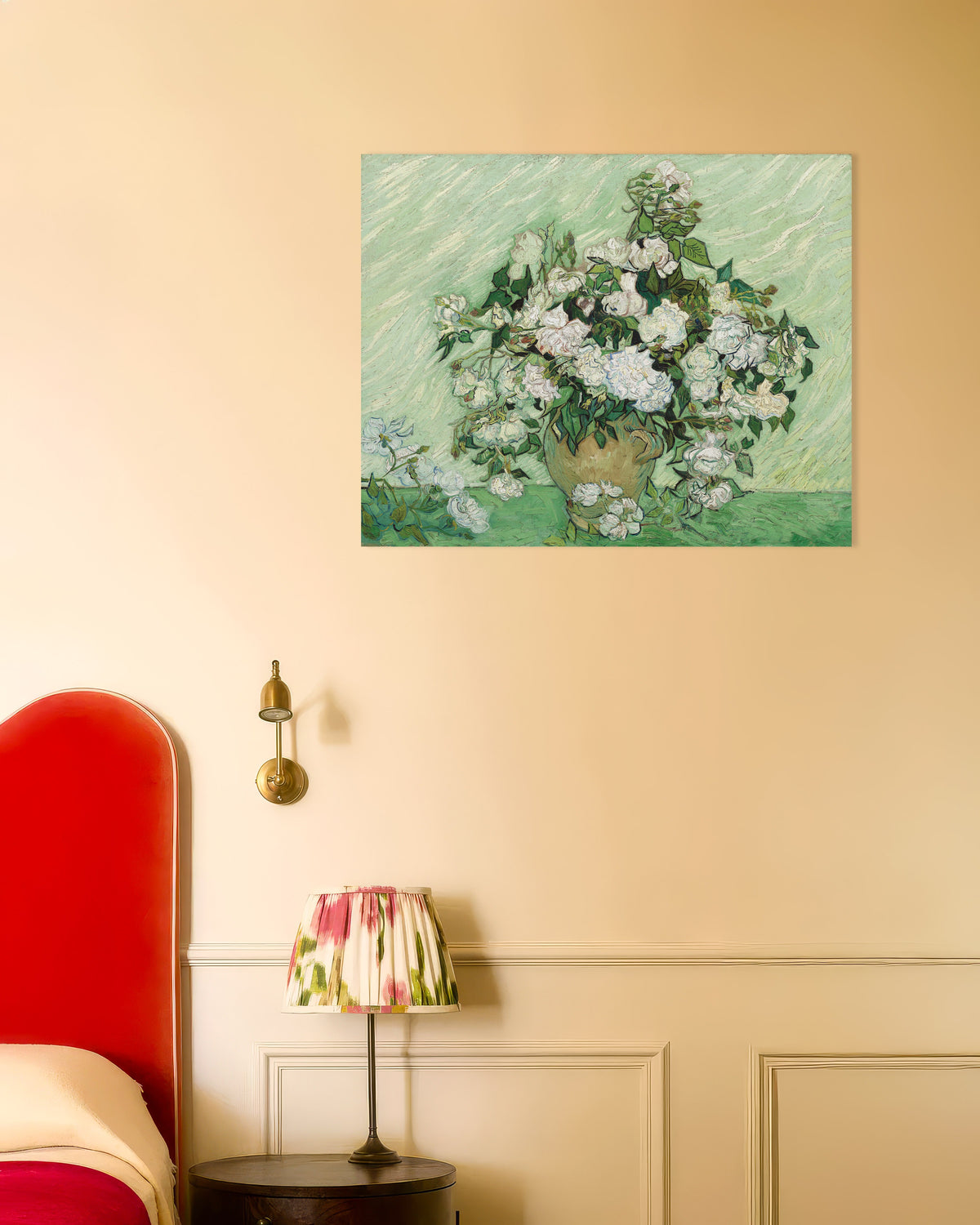 Poster of Roses (1890) by Vincent van Gogh